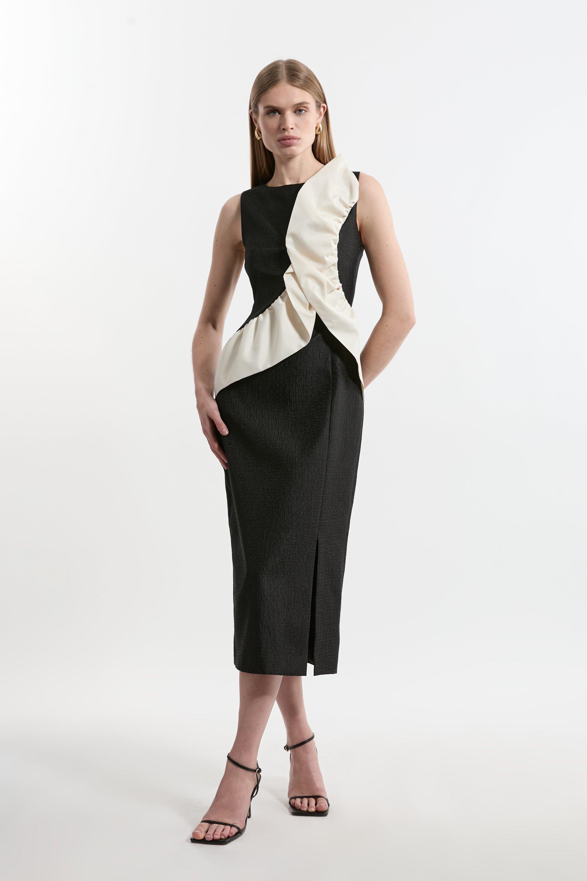 Petite Premium Stretch Crepe Jersey Maxi Dress | Karen Millen Petite Premium Stretch Crepe Jersey Maxi Dress | Karen Millen