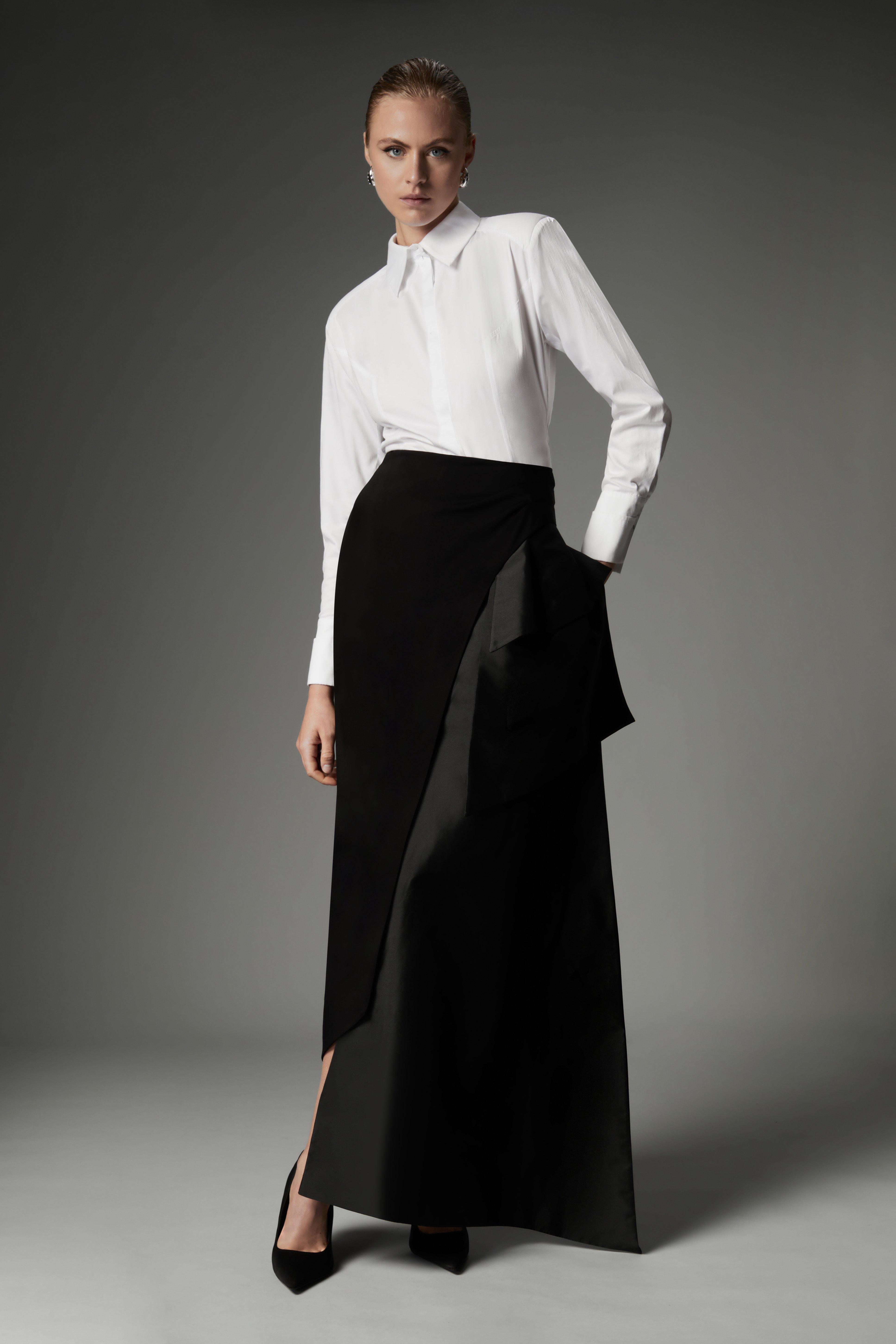 【PORTERNA】Shatun Lace Mid Length Skirt 06401-