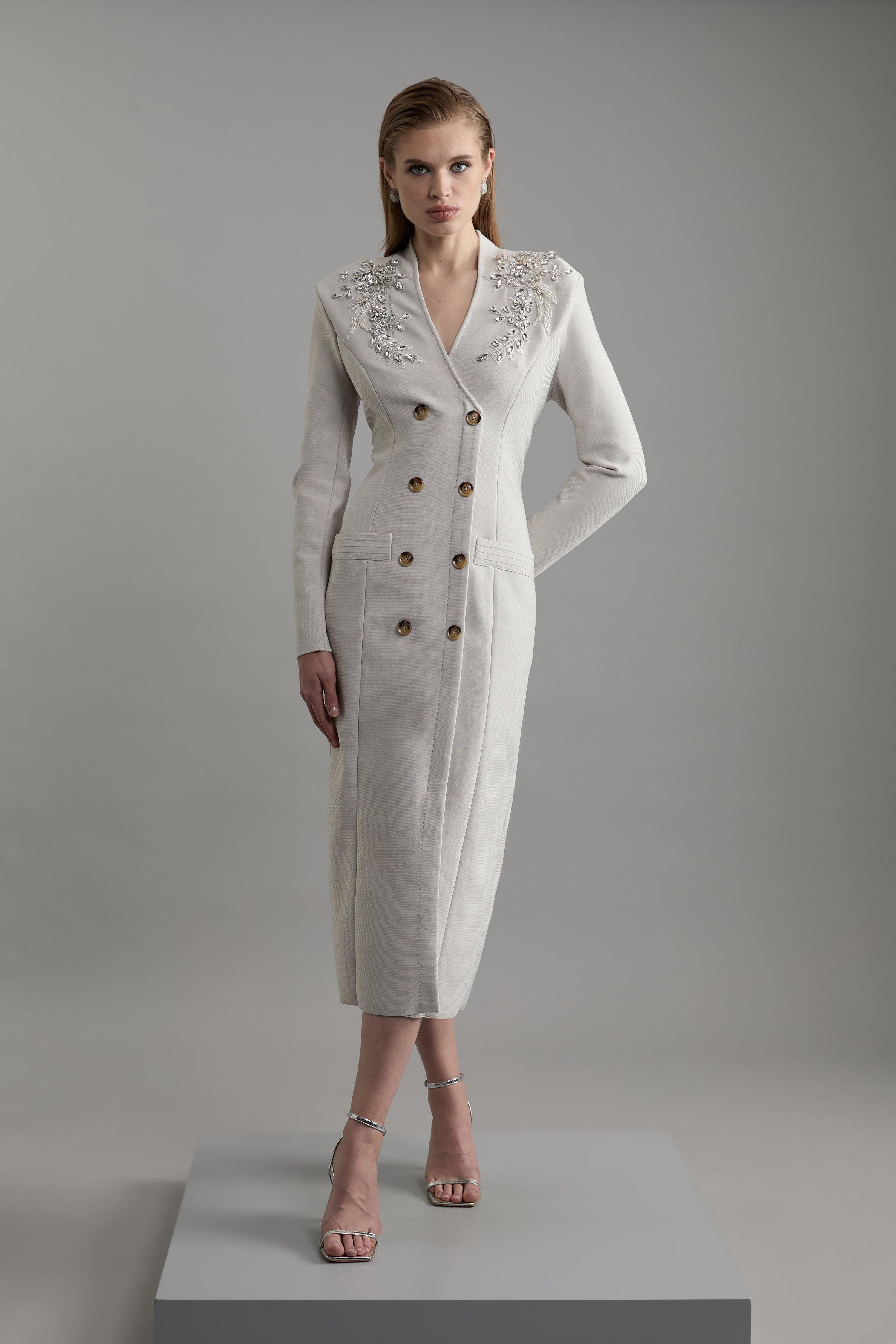 Bandage Form Fitting Embellished Maxi Dress | Karen Millen