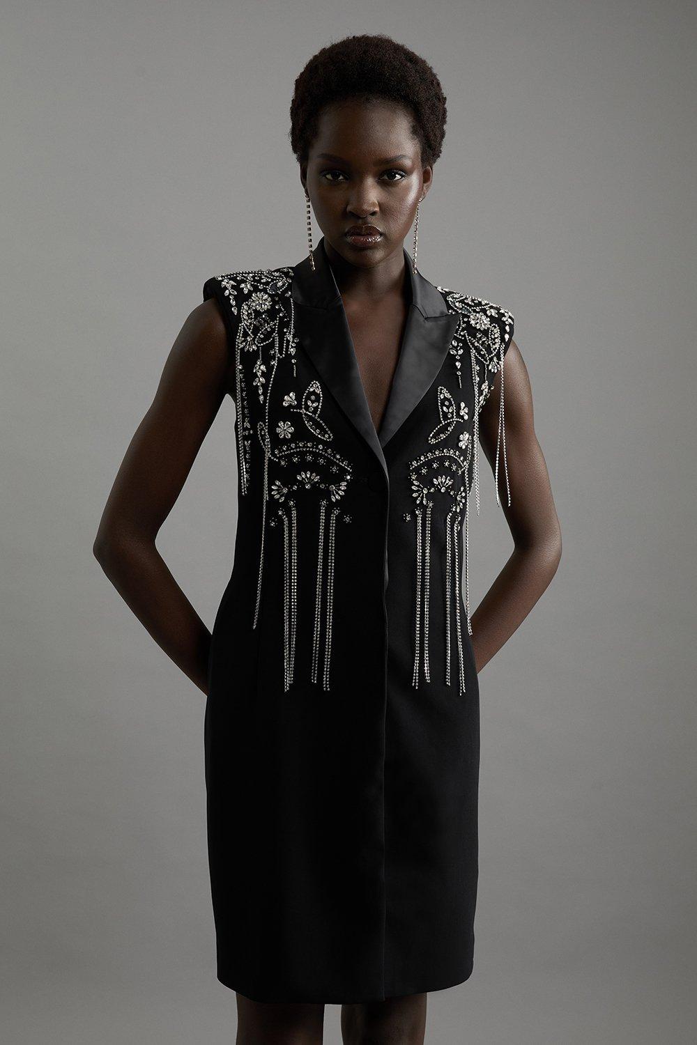 Petite Butterfly Print Viscose Crepe Woven Wrap Mini Dress