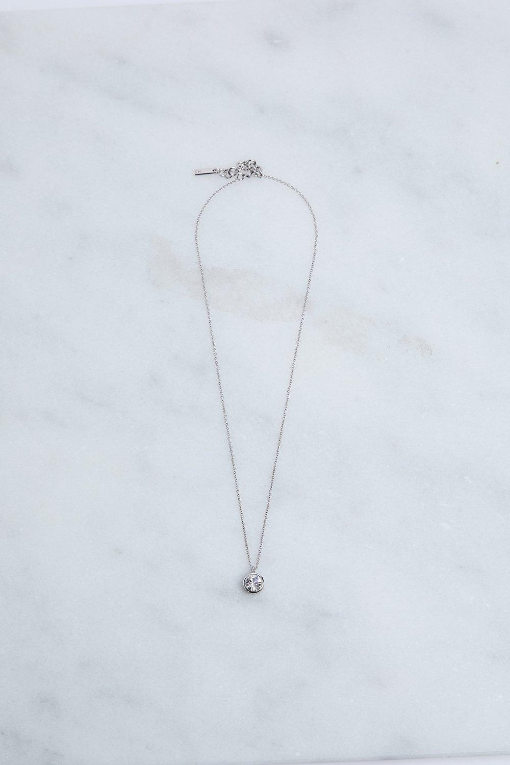 Silver Plated Statement Snake Necklace | Karen Millen