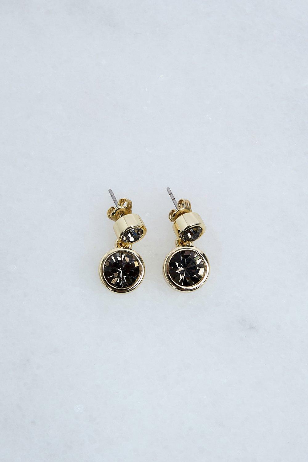 【Karen Millen】ゴールド フローラル スタッド イヤリング bkk01707_black_xl?$