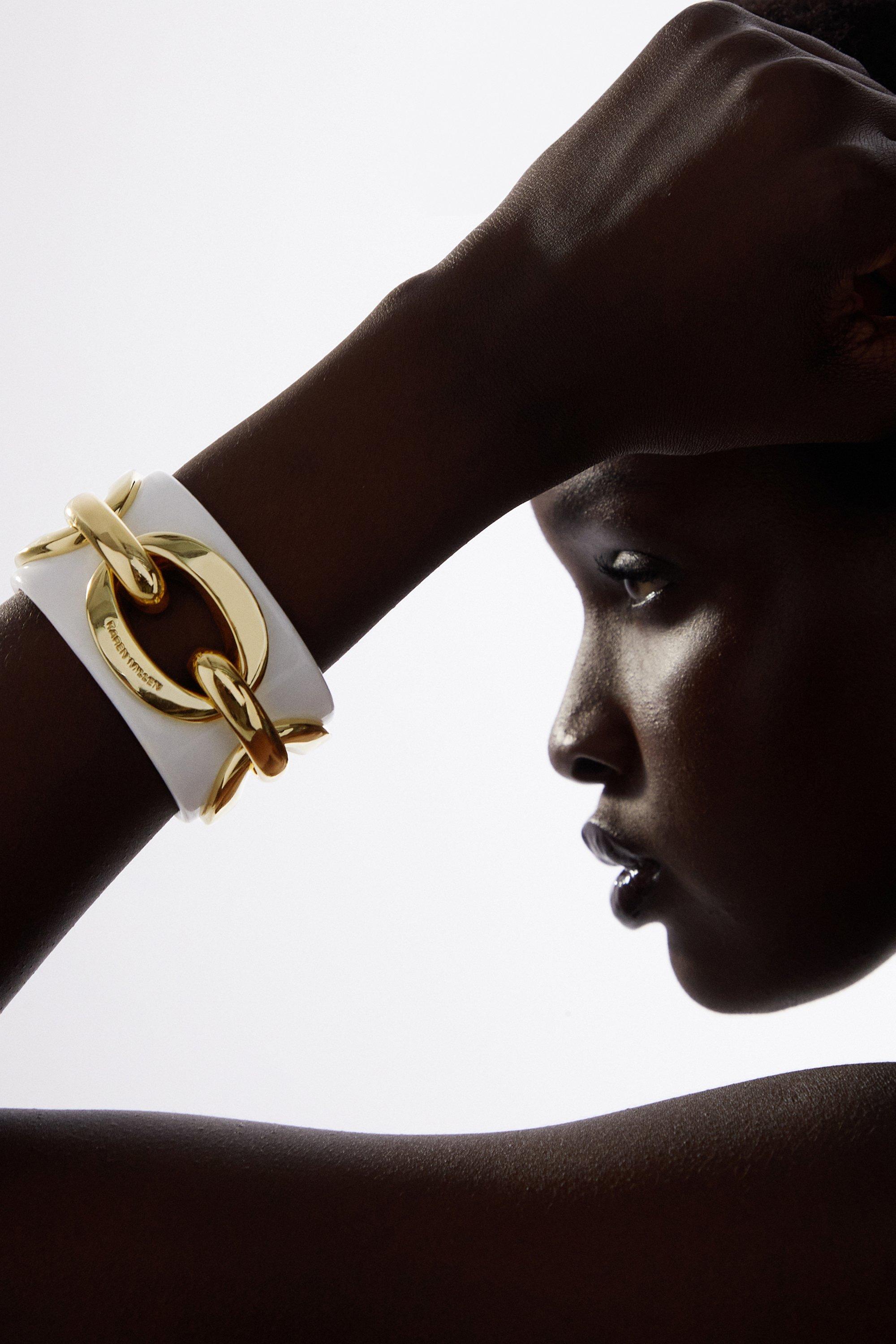 Metal Flower Arm Cuff | Karen Millen