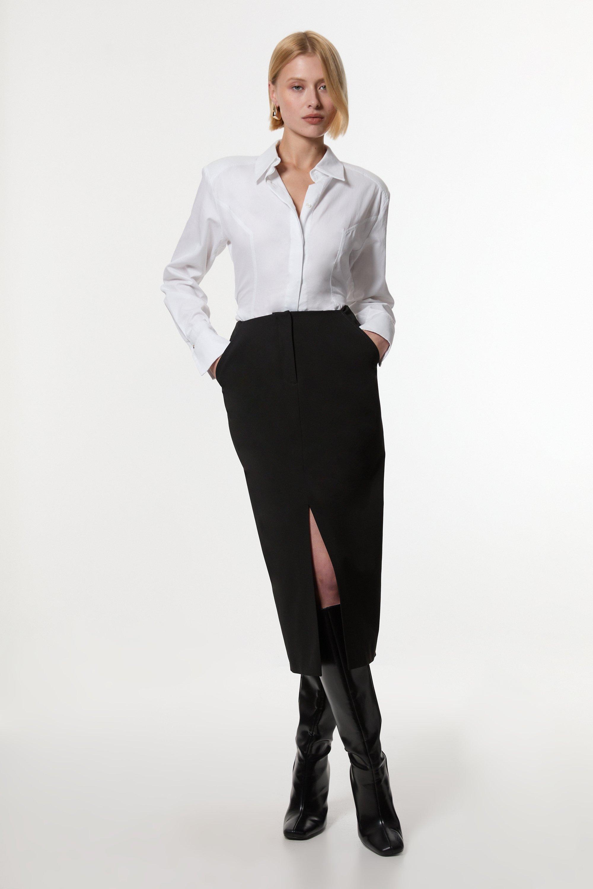 Karen Millen：ビーズＡラインスカート 日本未入荷☆Karen Millen ビーズAラインスカート (Karen