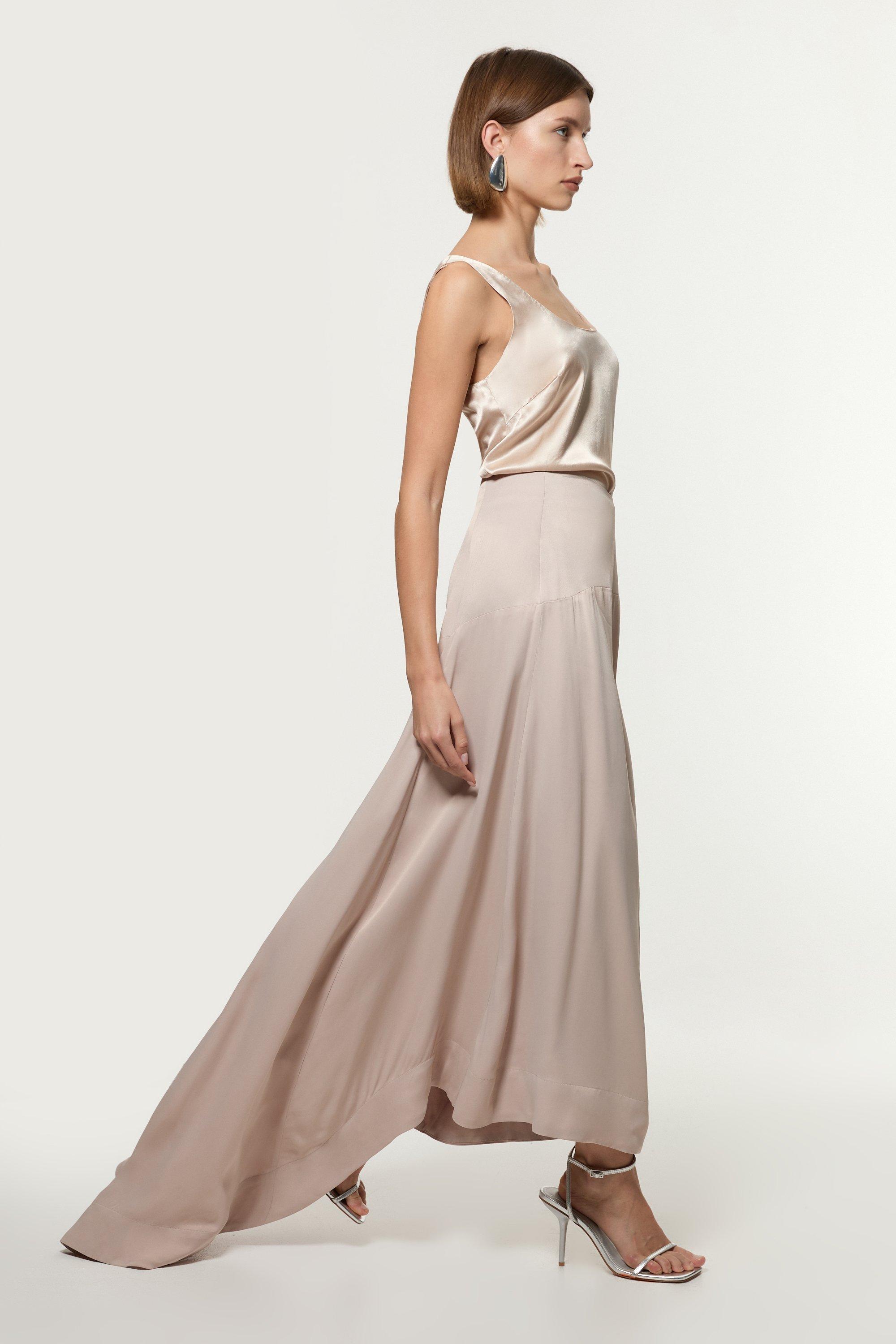 Textured Sequin Woven Maxi Skirt | Karen Millen