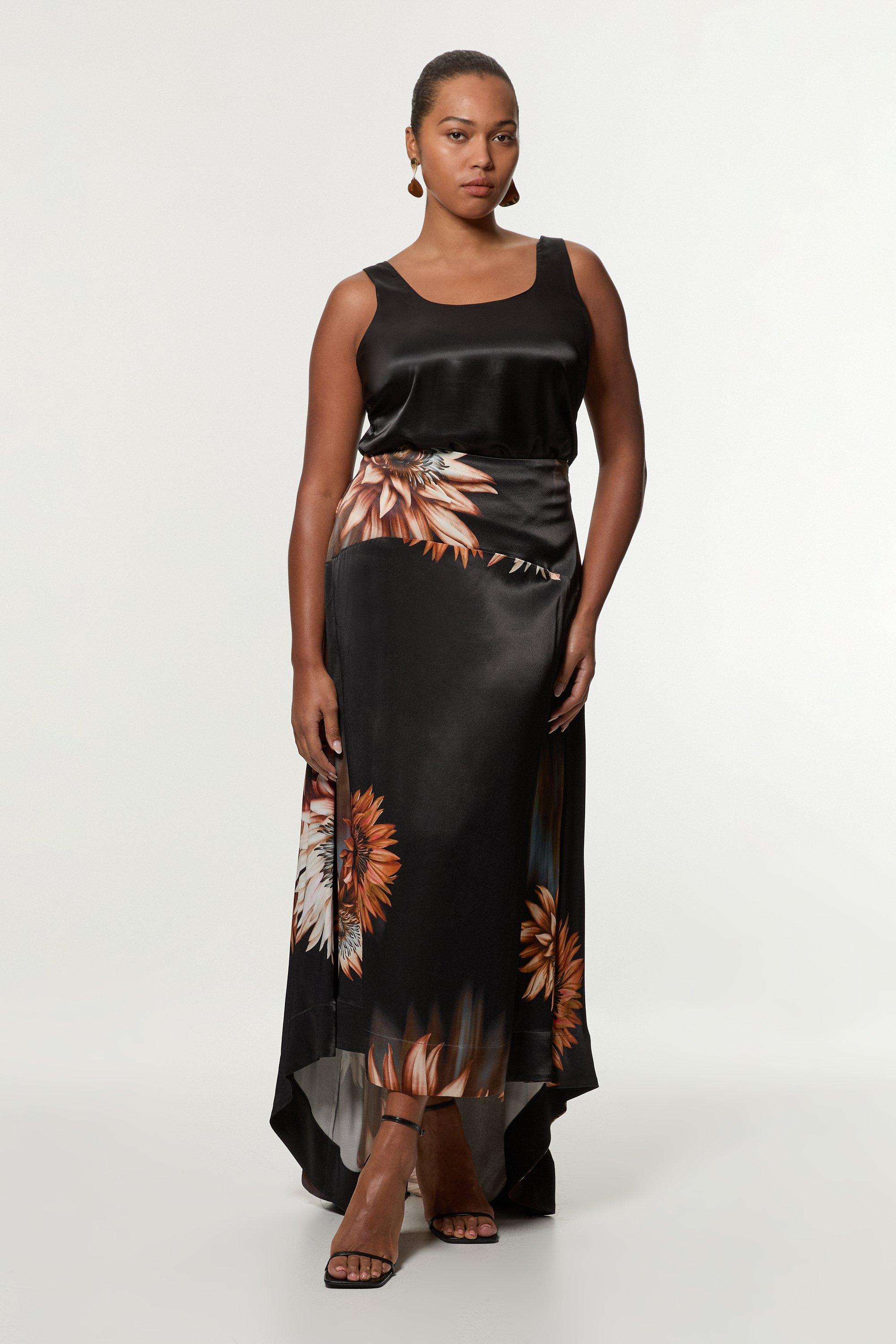 【Karen Millen】ガーデン フローラル ツイルマキシプロムドレス Garden Floral Maxi Split Prom Dress | Karen Millen