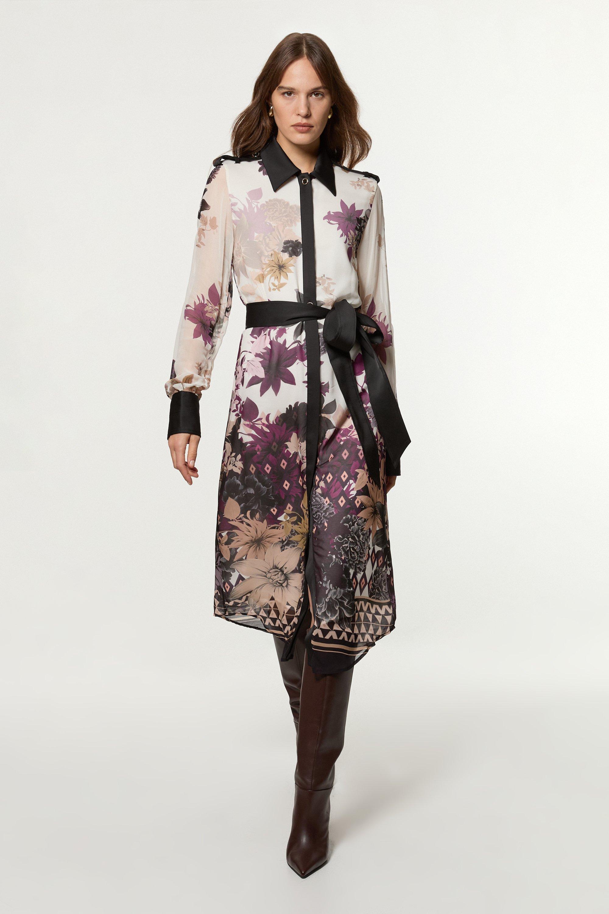 Linen Cutwork Embroidery Woven Midi Dress | Karen Millen