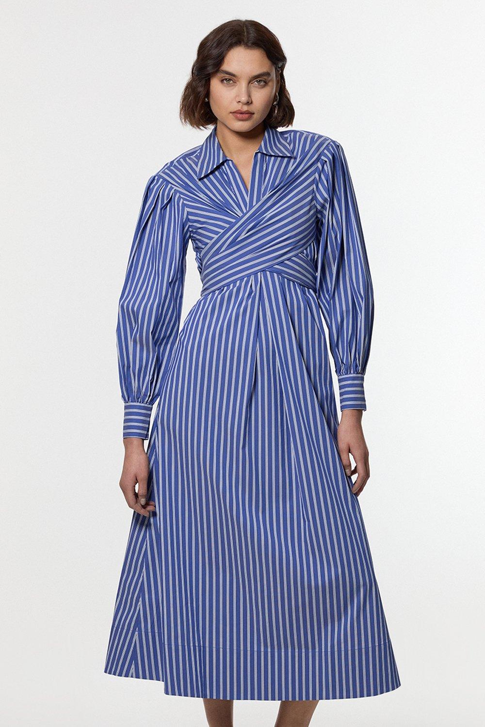 Tall Crystal Embellished Balloon Sleeve Woven Maxi Dress