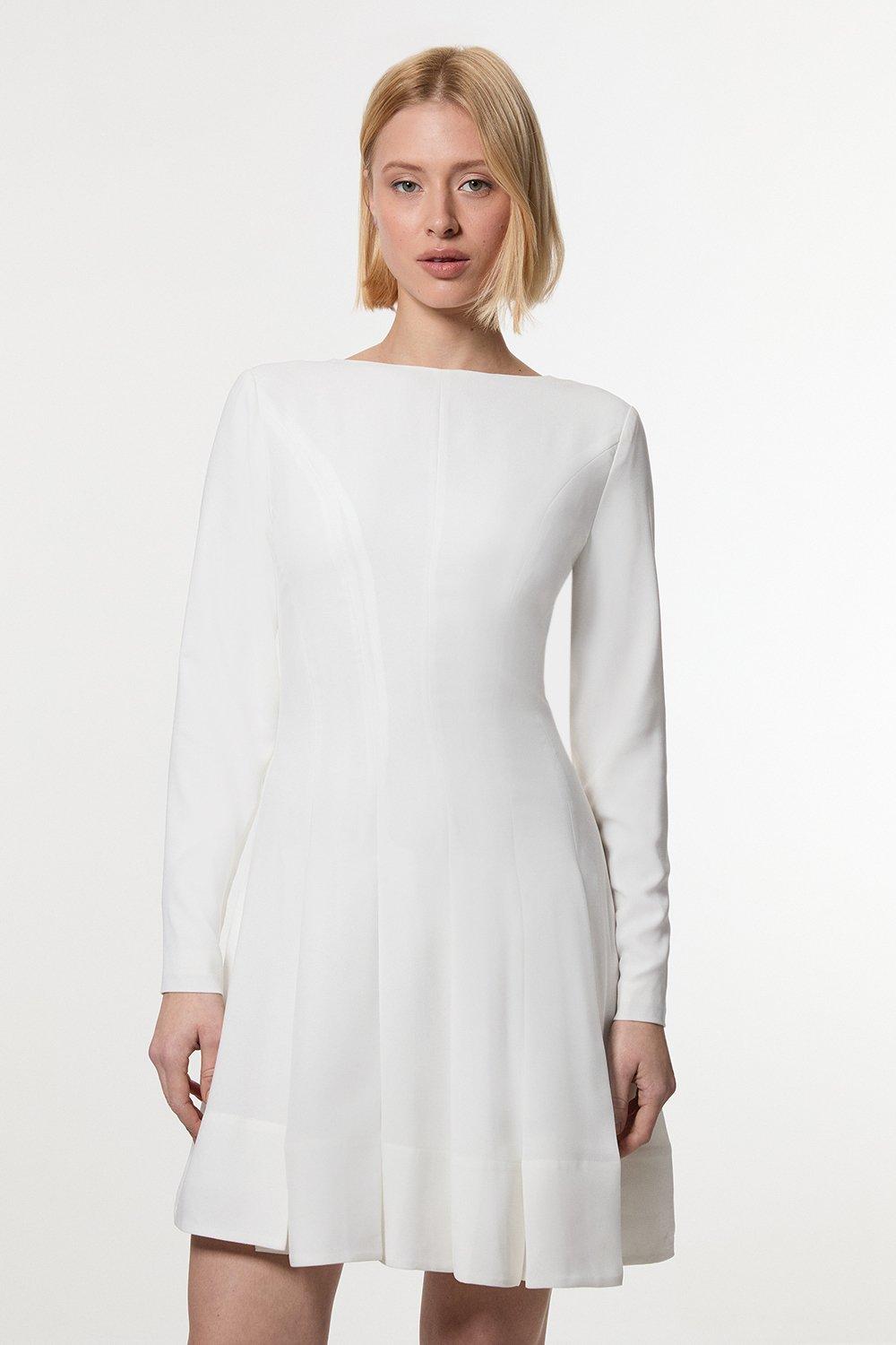 Silver Metallic Jacquard Twill Strappy Woven Mini Dress