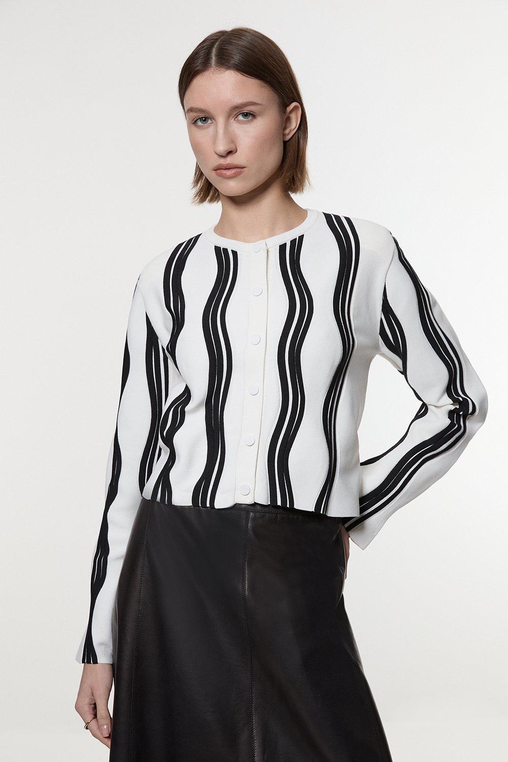 Premium Textured Knit Jacket | Karen Millen