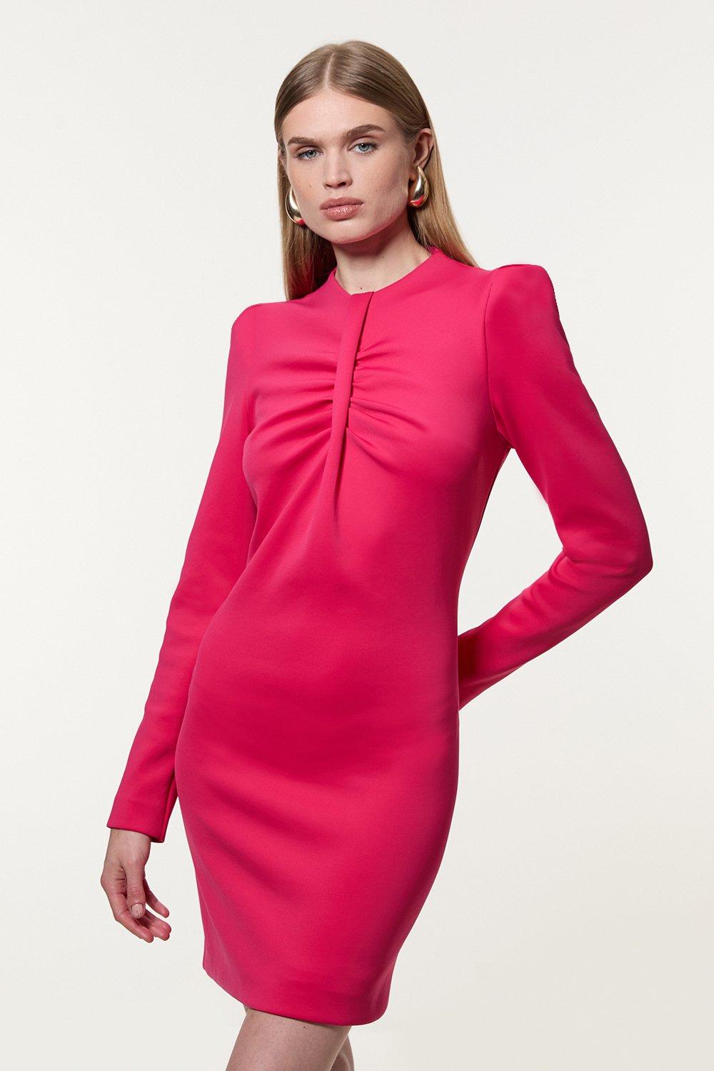 Floral Chiffon Corsage Ruffle Mini Dress | Karen Millen