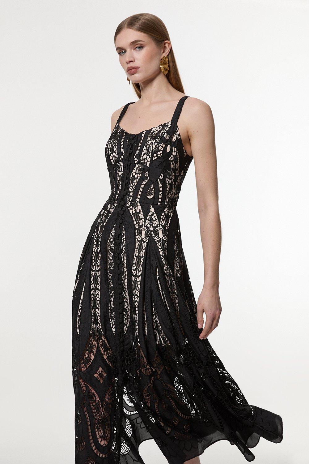 Petite Premium Bonded Crepe Drape Detail Maxi Dress | Karen