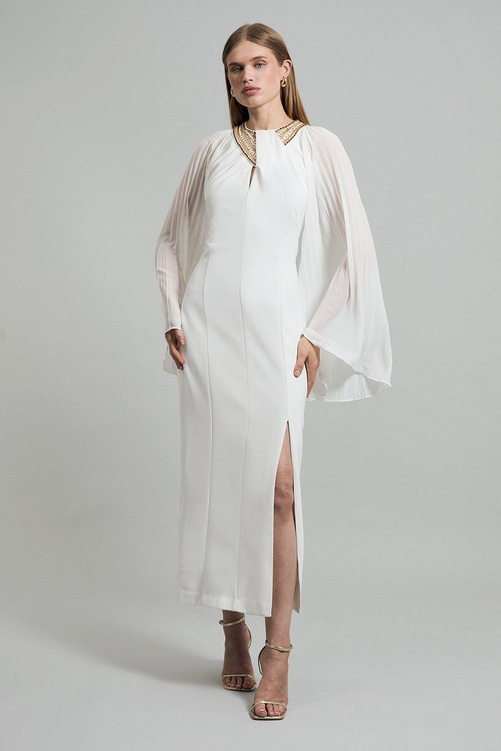 おしゃれ【KAREN MILLEN】オーガンジー ロングシャツドレス Organdie Printed Long Sleeve Shirt Maxi Dress | Karen Millen
