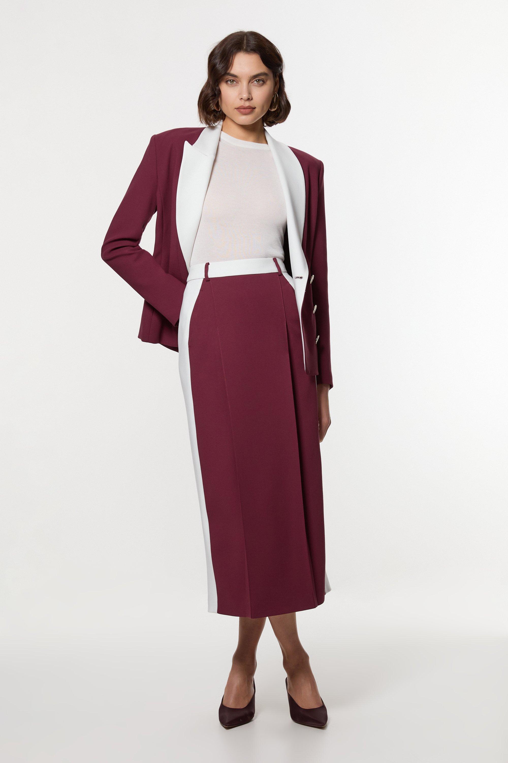 Scallop Beaded And Embellished Midi Skirt | Karen Millen