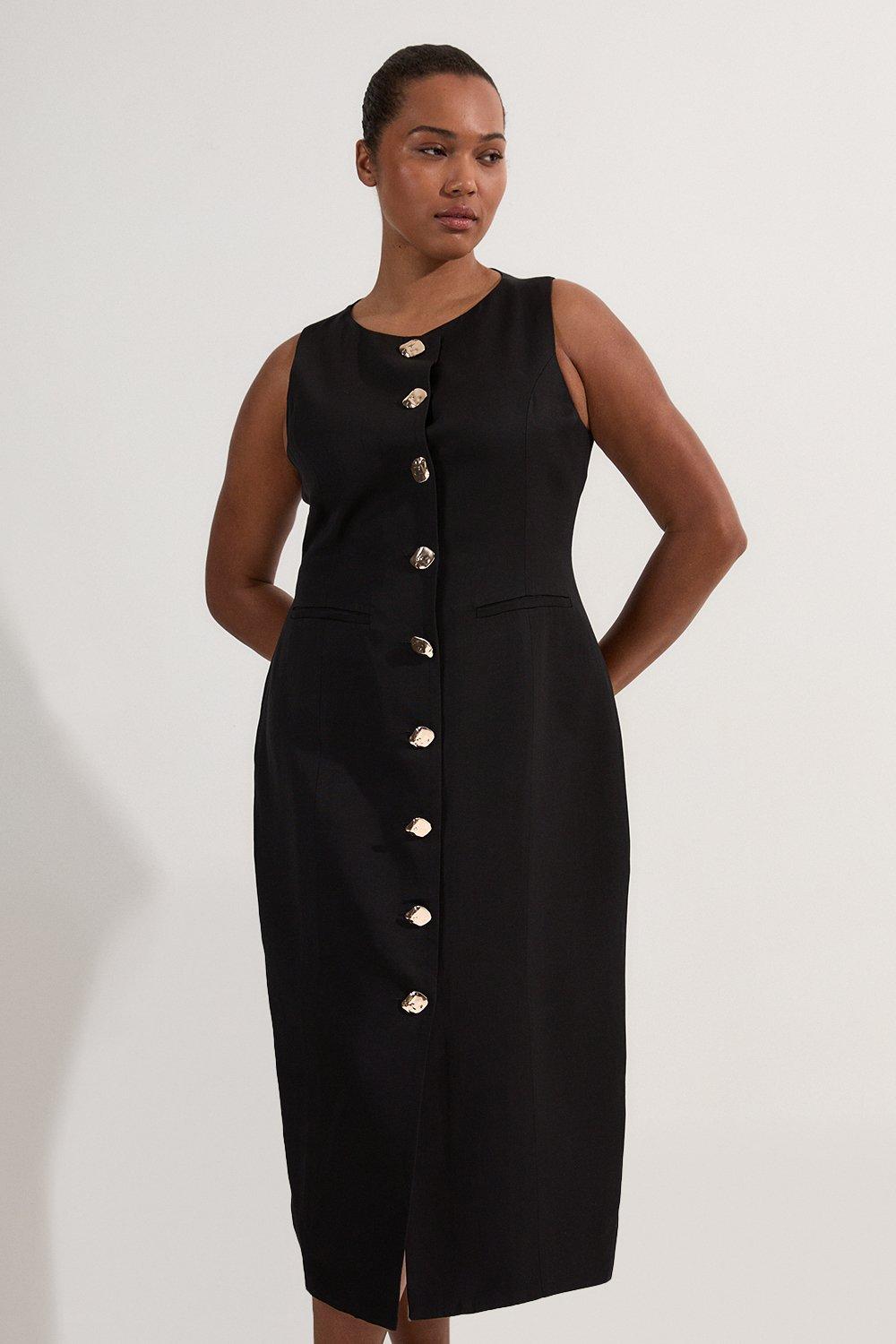 Jersey Lace Thigh Split Midi Dress | Karen Millen