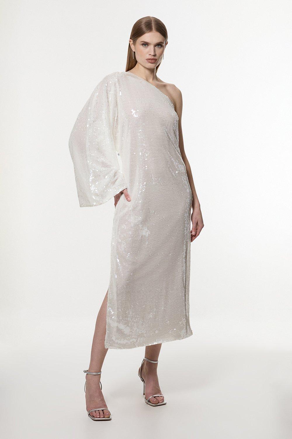 Crafted Cotton Embroidery Woven Maxi Dress | Karen Millen