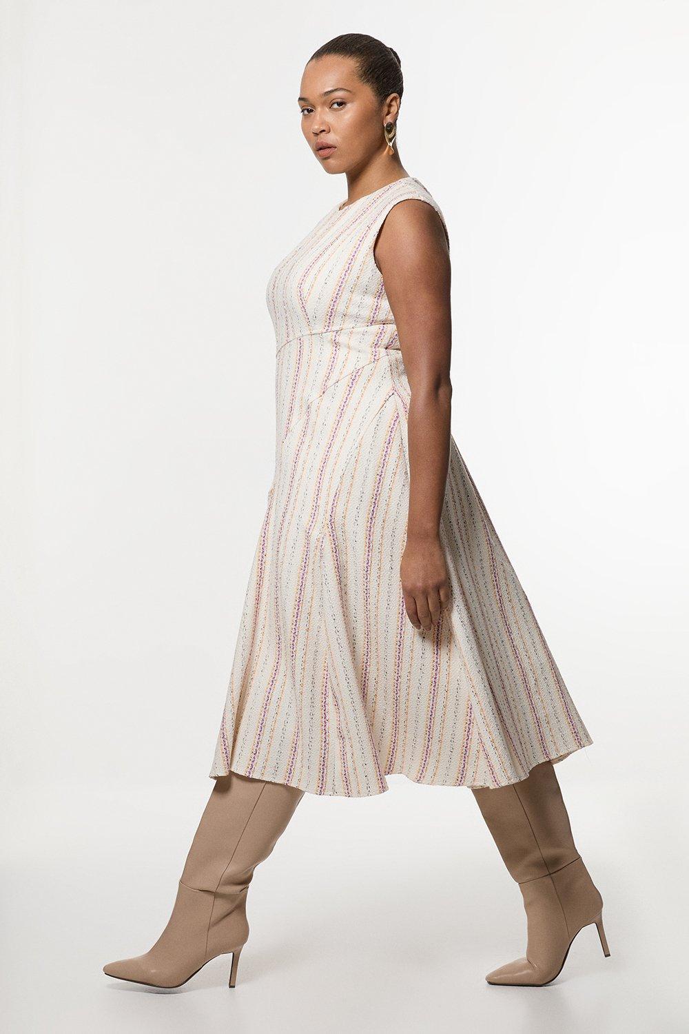Ombre Floral Silk Cotton Halter Midaxi Dress. | Karen Millen