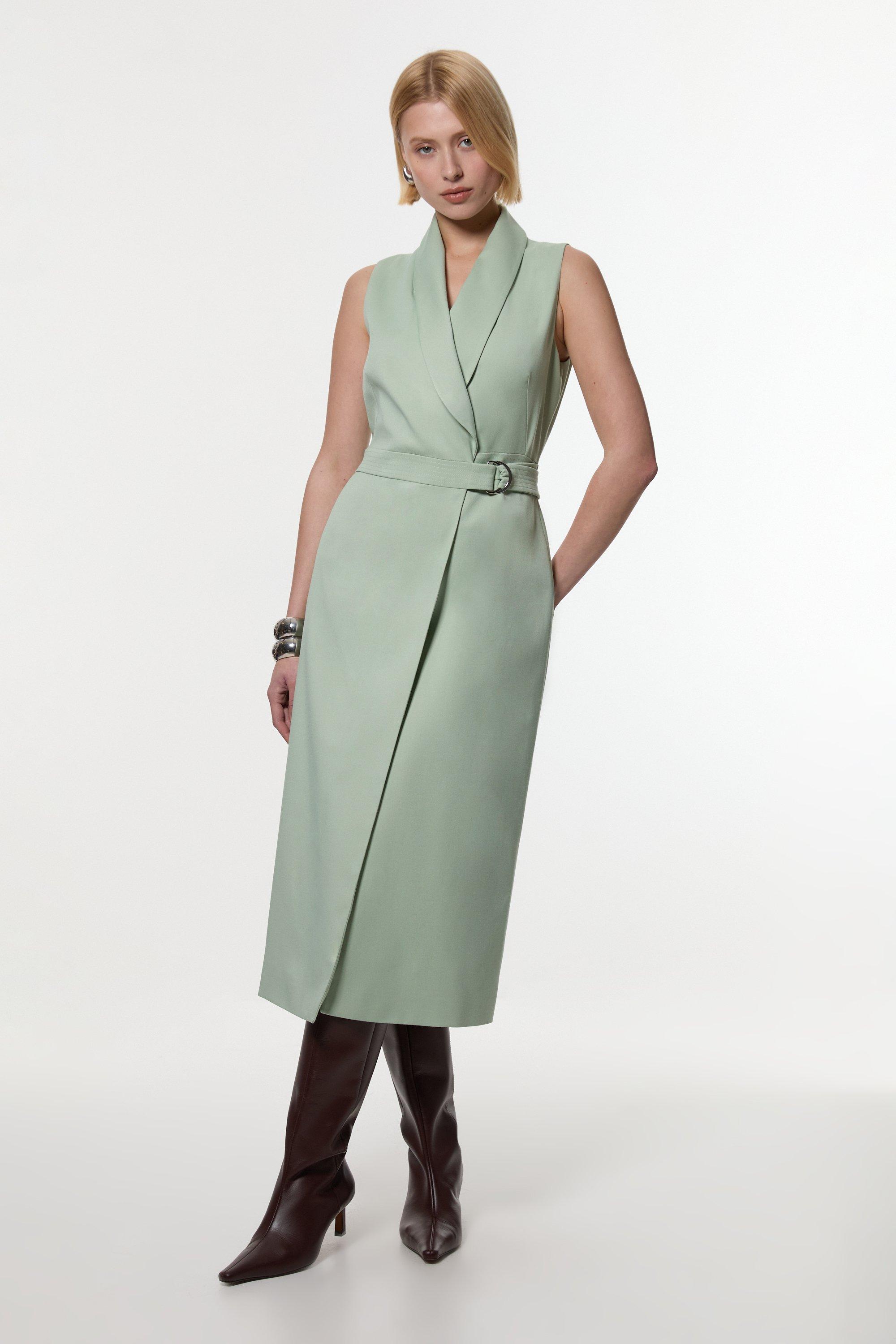 【Karen Millen】 プレミアムリネン ワイドレッグ トラウザー bkk18704_ivory_xl?pdp.template