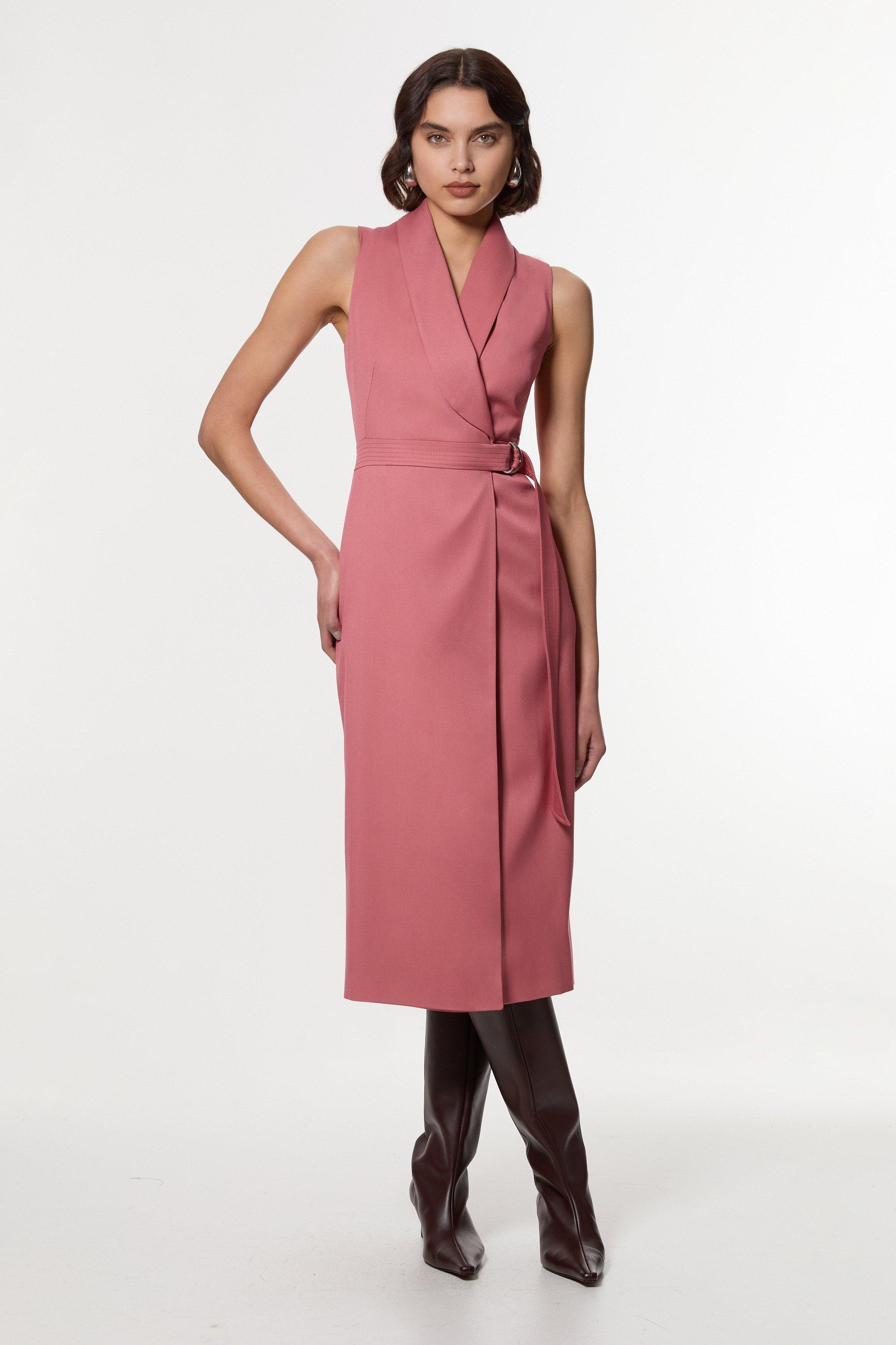 Ombre Floral Silk Cotton Halter Midaxi Dress. | Karen Millen