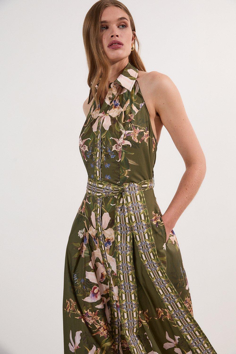 関税送料込★SALE★完売間近★KarenMillen★Batikドレス bkk19679_khaki_xl?pdp.template