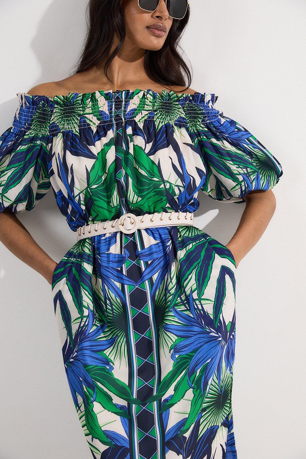 KAREN MILLEN 日本未入荷 オフショルダー ペンシルミディドレス Crystal Embellished Sleeved Woven Midi Dress | Karen Millen