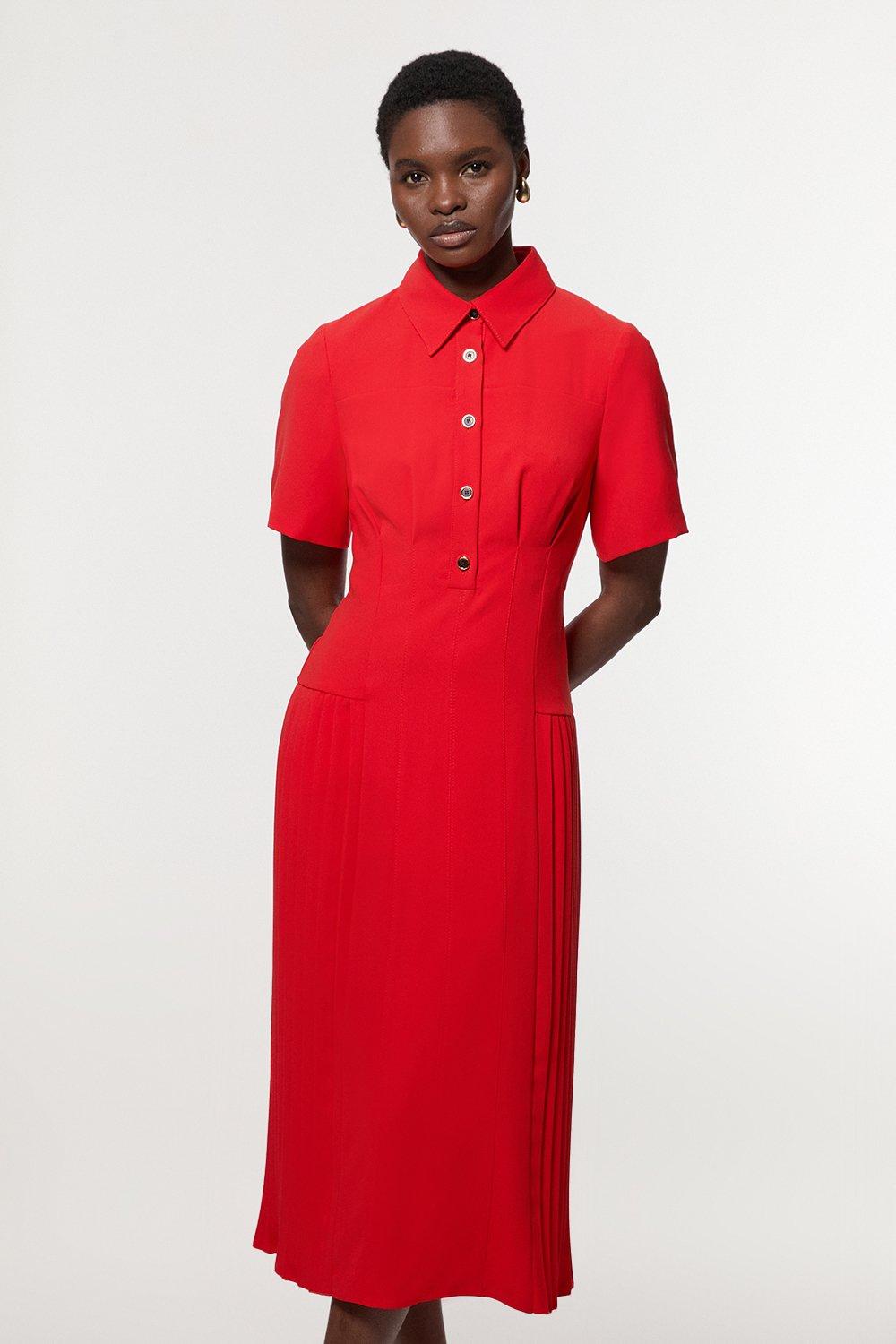 Premium Beaded Georgette Woven Maxi Dress | Karen Millen