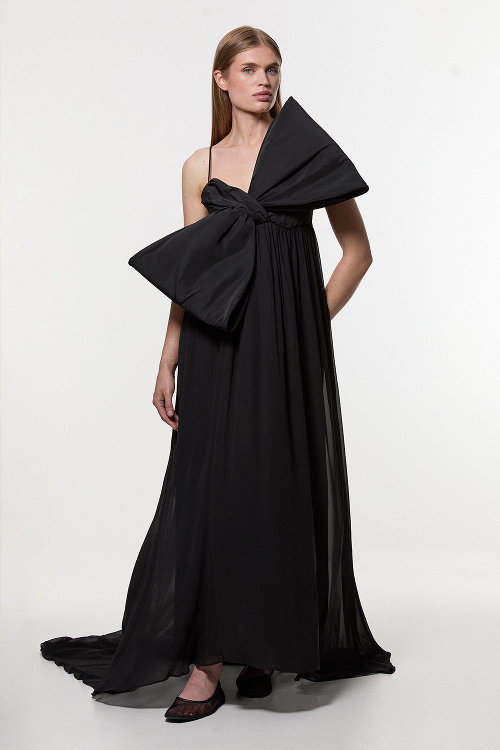 Tall Linen Embroidered Strappy Woven Maxi Dress | Karen Millen