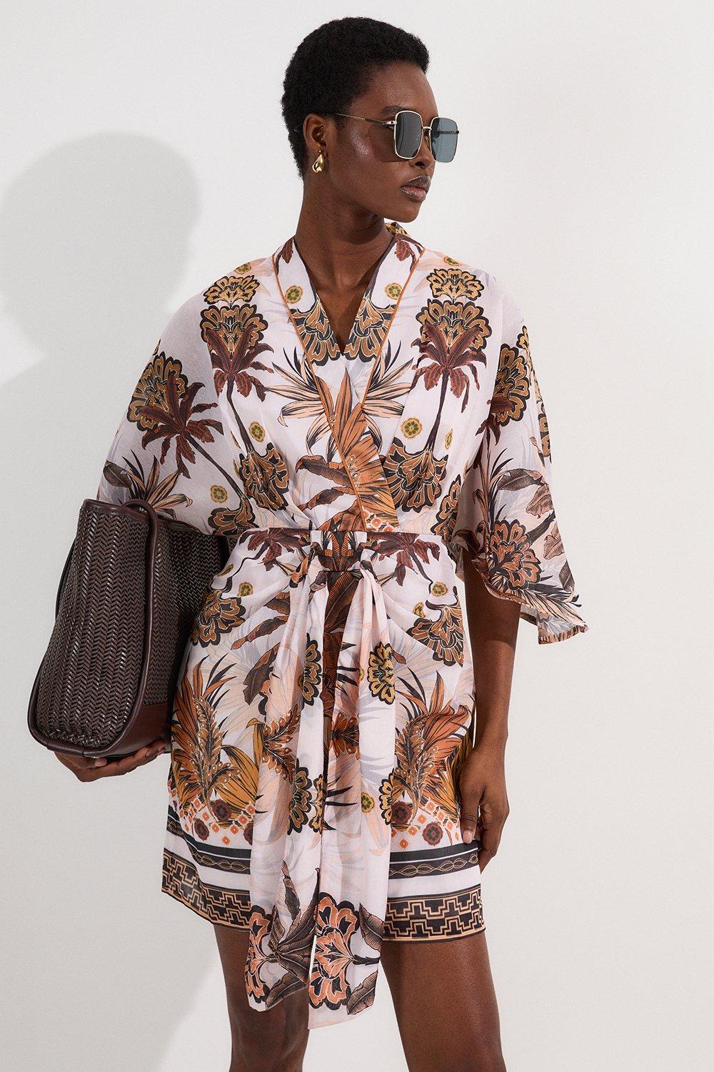Lydia Millen Silk Cotton Vintage Floral Mini Dress | Karen