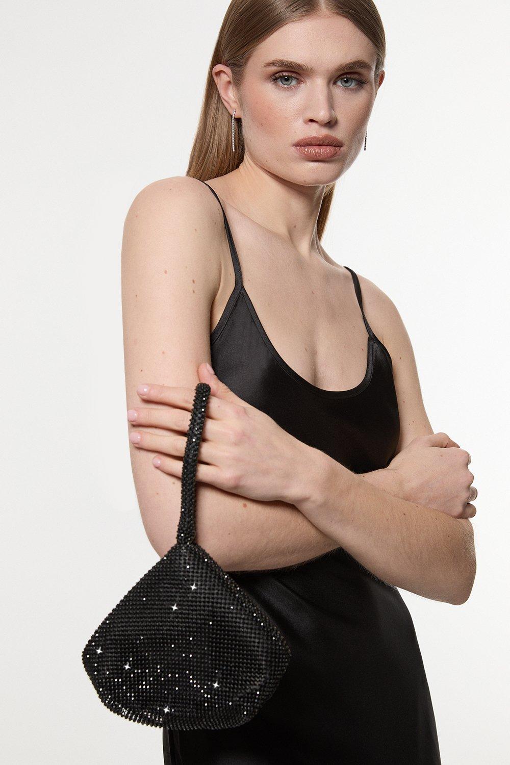 Rhinestone Shoulder Bag | Karen Millen
