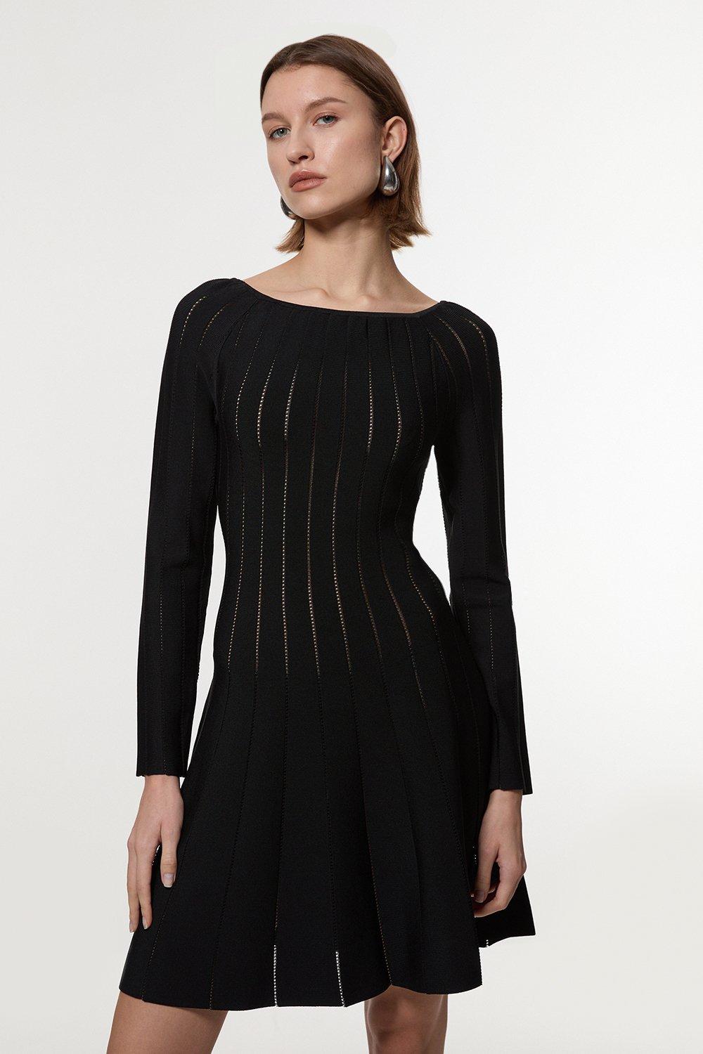 Figure Form Bandage Knit Mini Dress | Karen Millen Figure Form Bandage Knit Mini Dress | Karen Millen