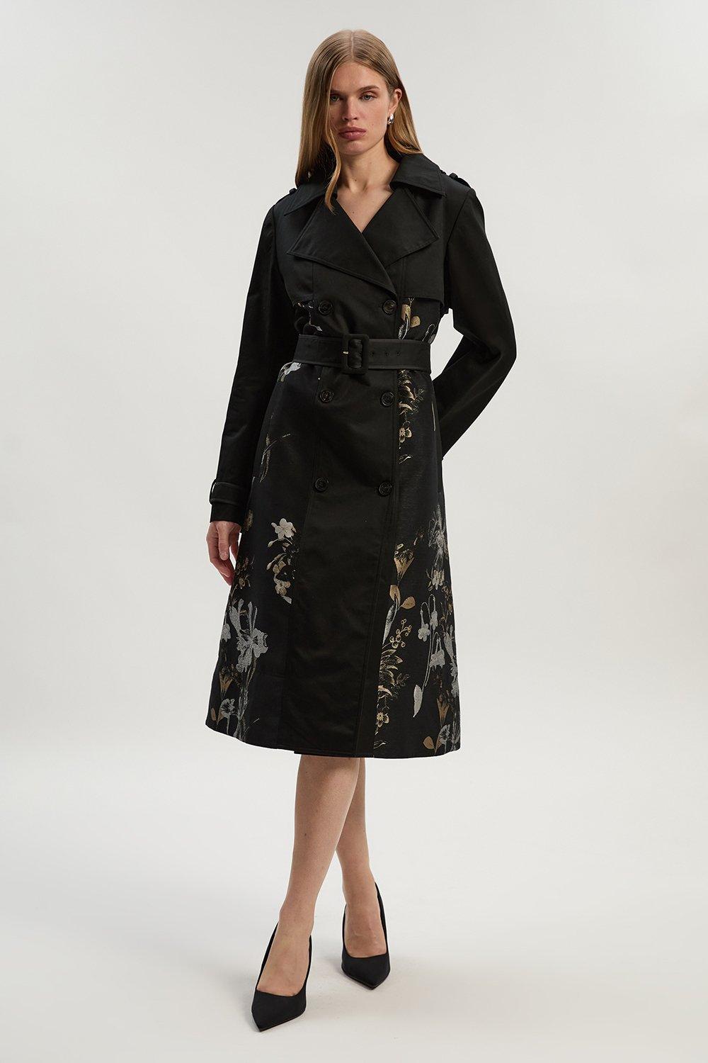 ジャケット・アウター maison celon mulch trench coat dress mulch trench coat dress – célon