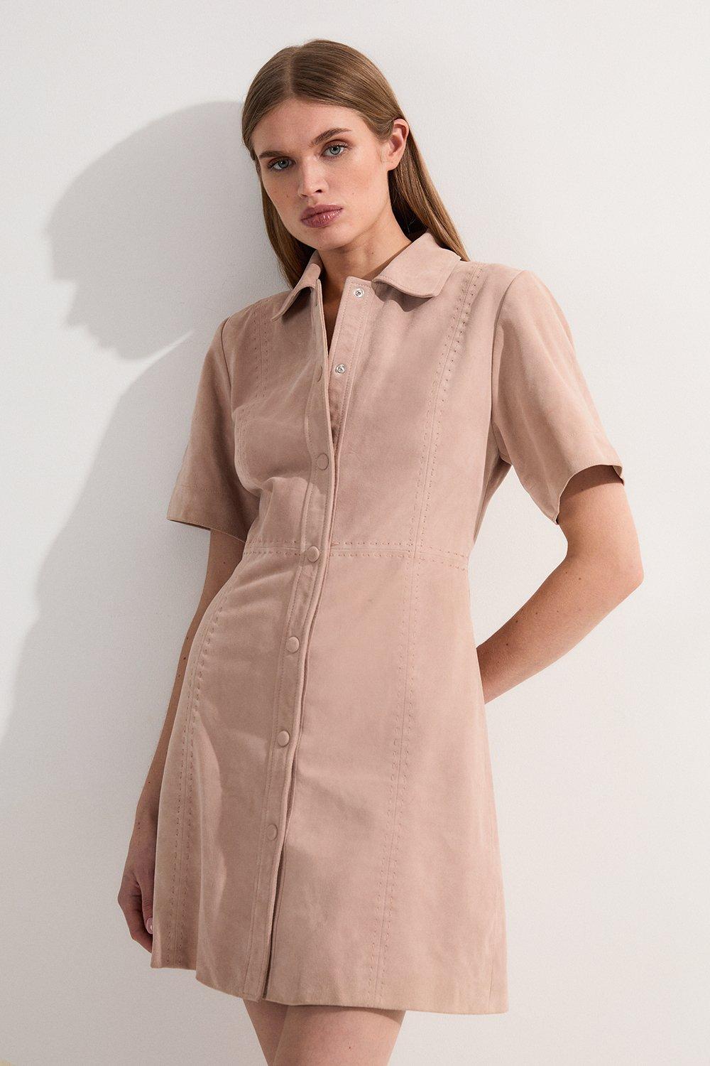 安心追跡【KAREN MILLEN】パイソン柄プリーツミニドレス Embellished Pearl Woven Mini Dress | Karen Millen