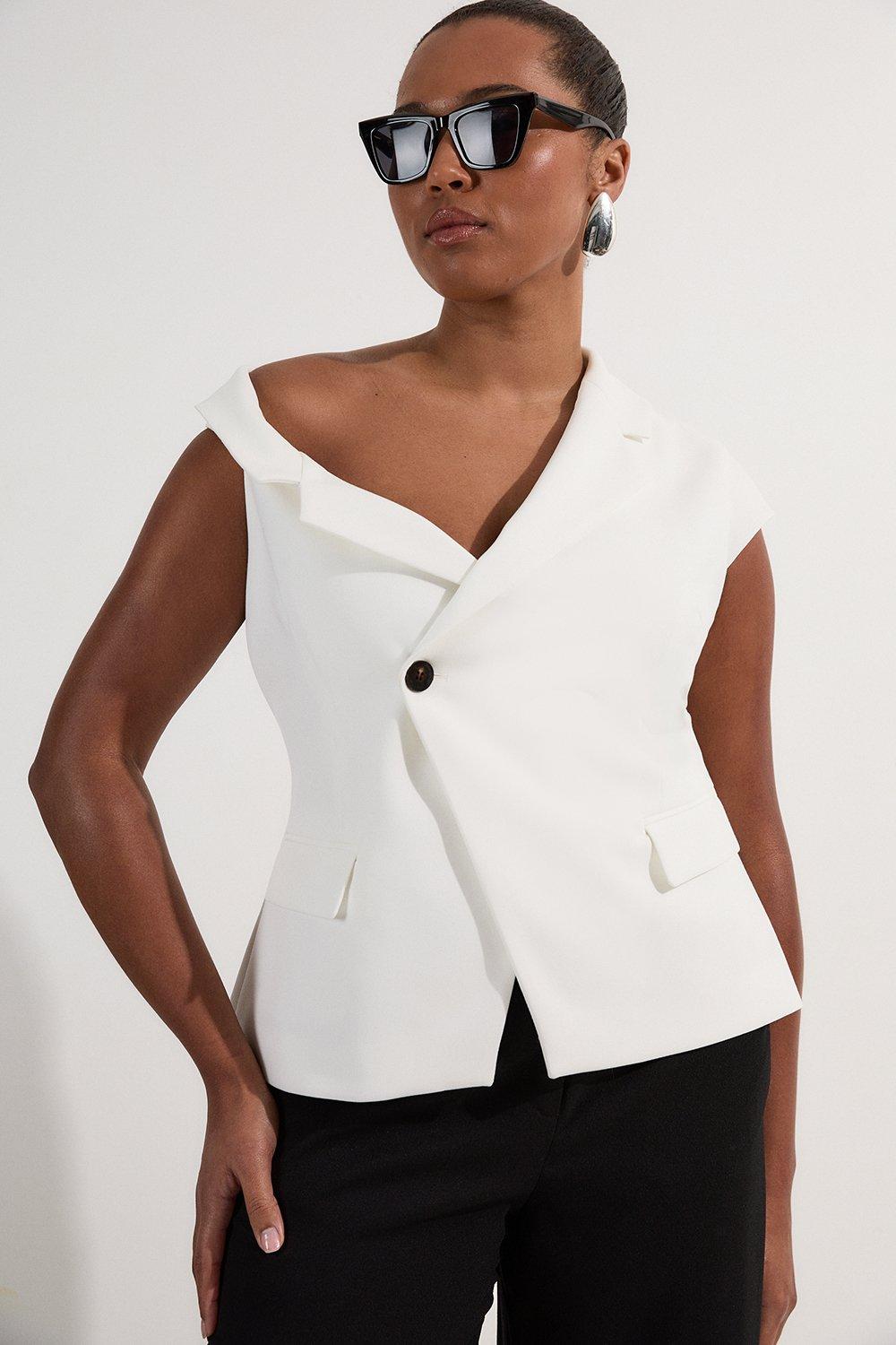 Tailored Jacquard Single Breasted Jacket | Karen Millen