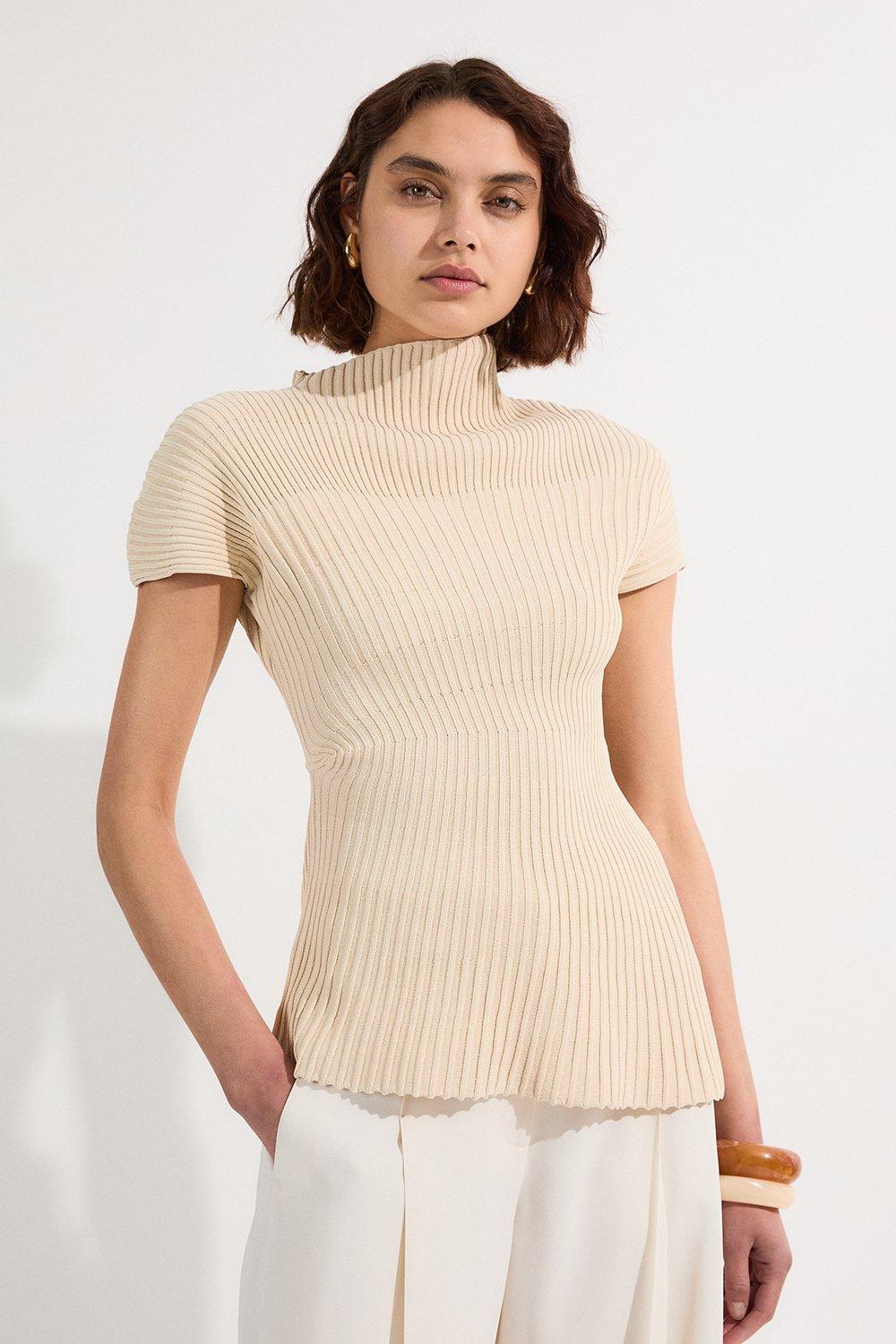 3/4 FRONT ZIP HIGHNECK RIB SWEATER | YOKE(ヨーク) / トップス