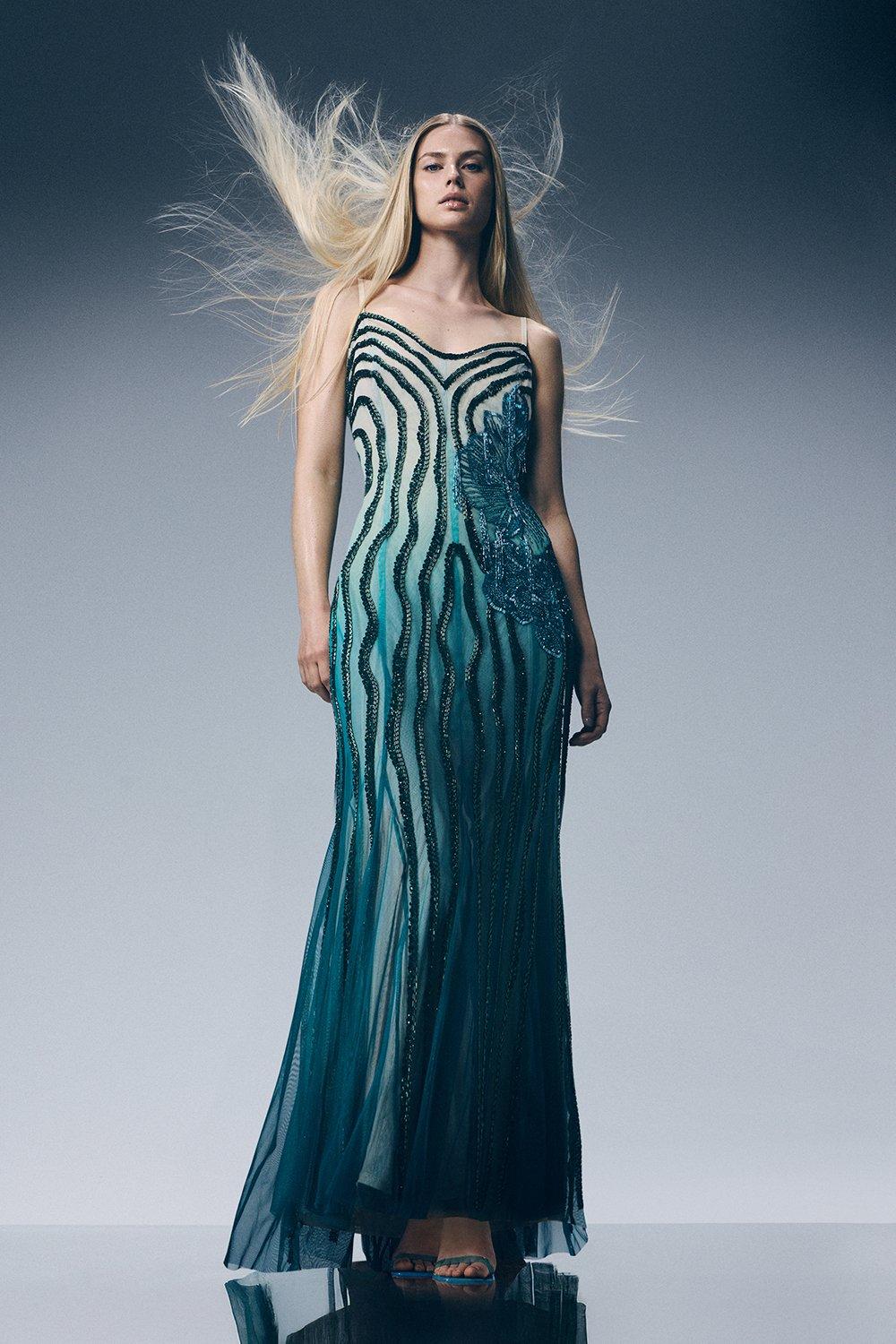 cara layered organdy dress（green） Zuri Dress | GUESS