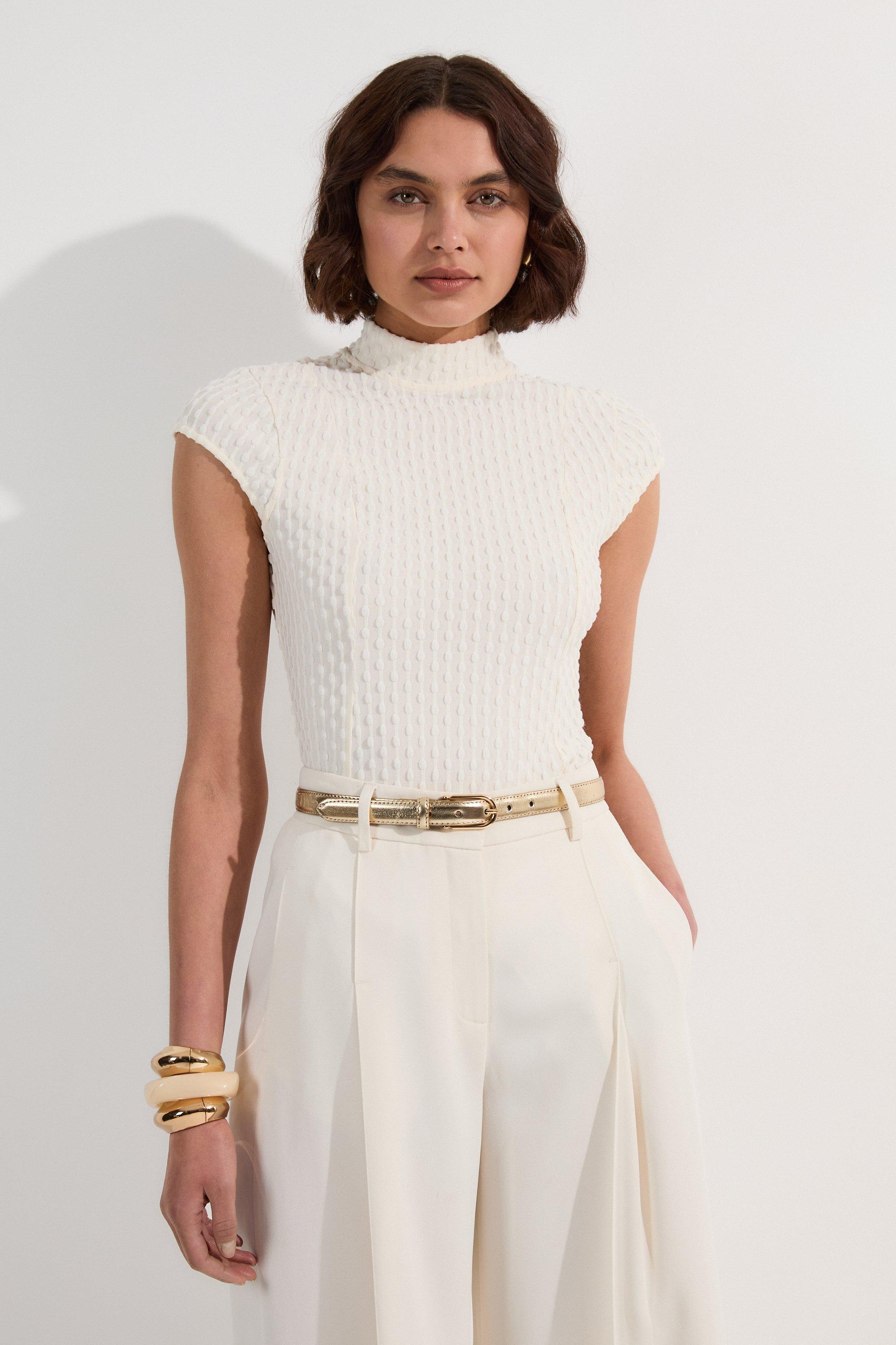 Figure Form Bandage Cross Front Knit Top | Karen Millen Figure Form Bandage Cross Front Knit Top | Karen Millen