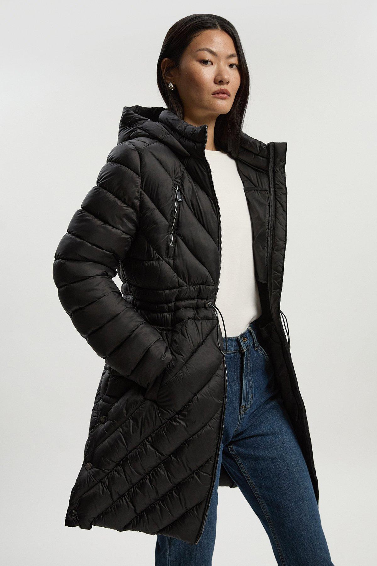 Petite Lightweight Padded Hybrid Short Trench Coat | Karen