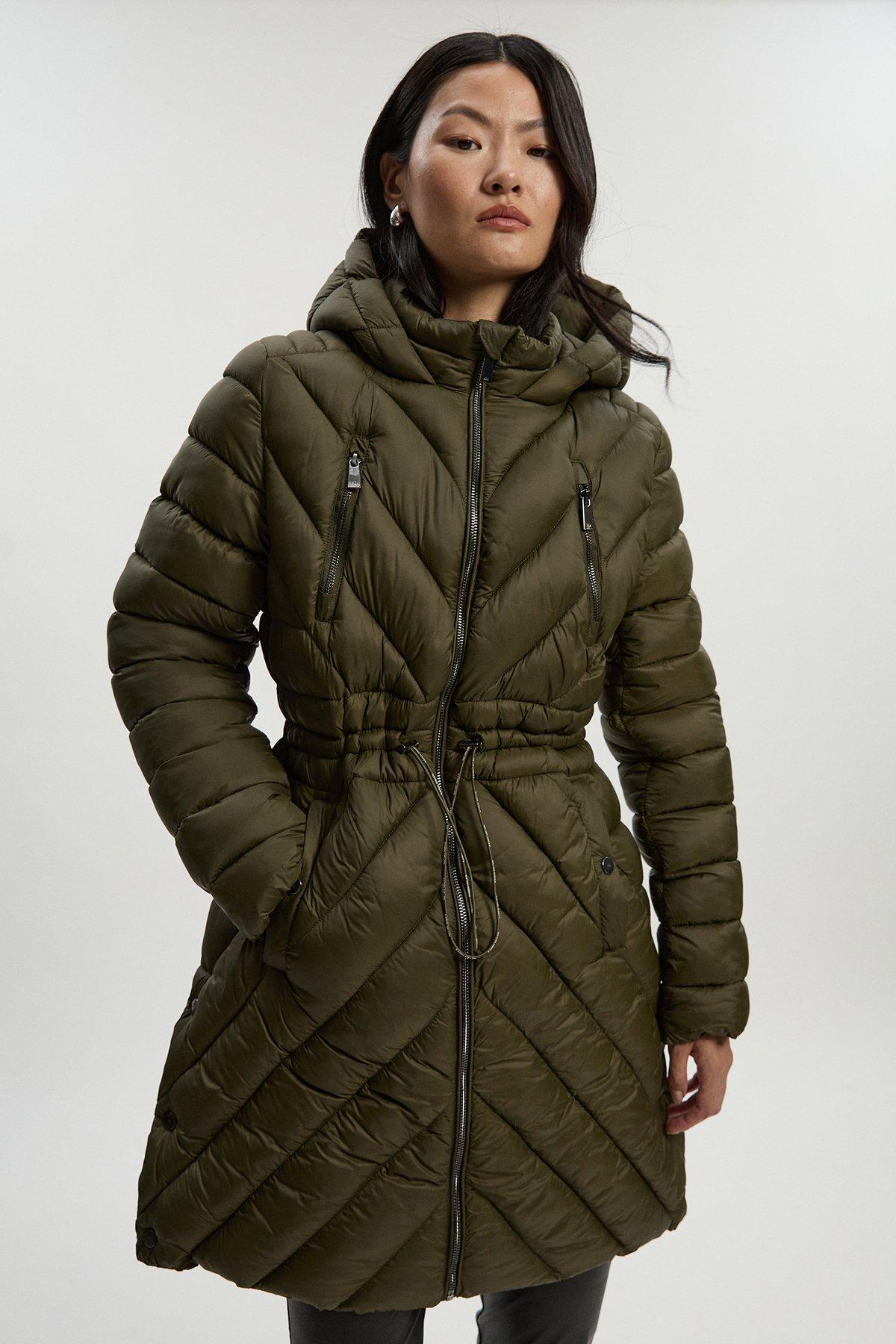 ジャケット・アウター karen Plus Size Down Filled Puffer Packable Jacket | Karen Millen