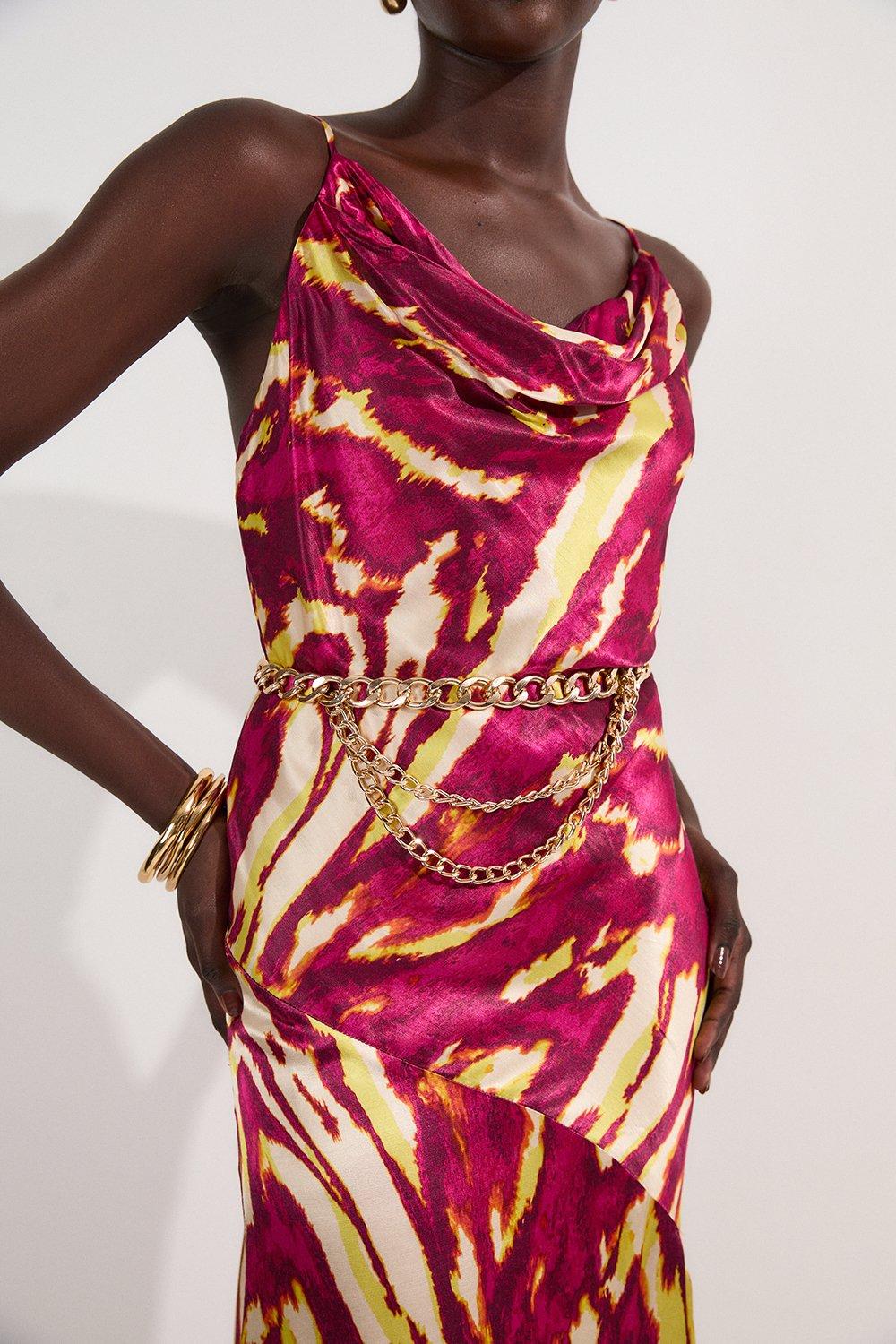 ワンピース VISCOSE DRESS Eco Josee Printed Maxi Dress | GUESS