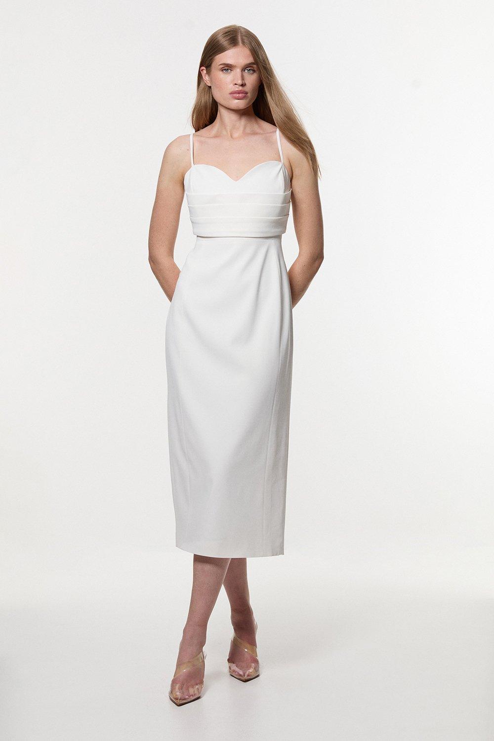 【KAREN MILLEN】コンパクトスト レッチベルト ミディドレス Chain Strap Midi Dress | Karen Millen