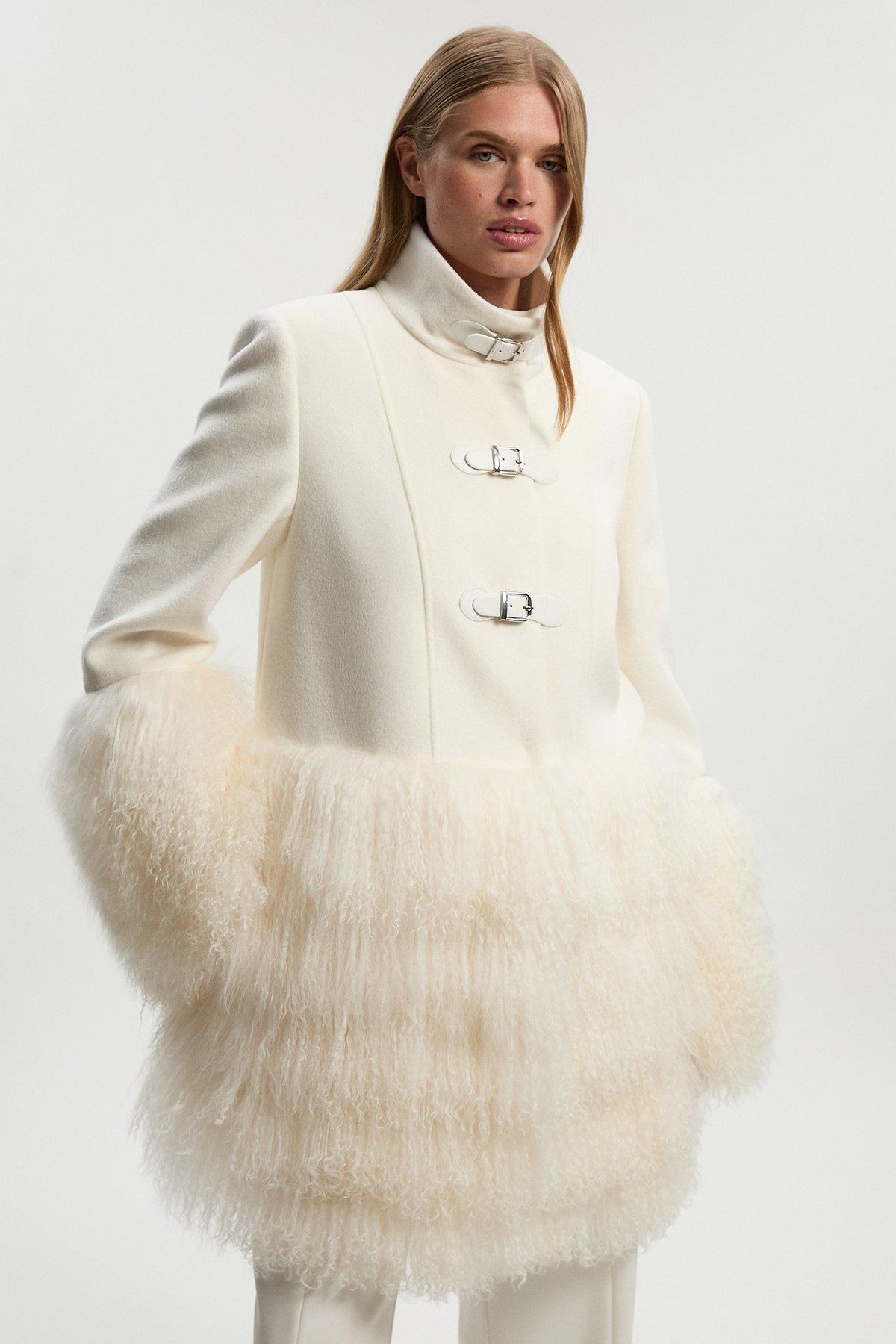 Loose fur coat【Ivory】ORGUE オルグ 17-9-24-