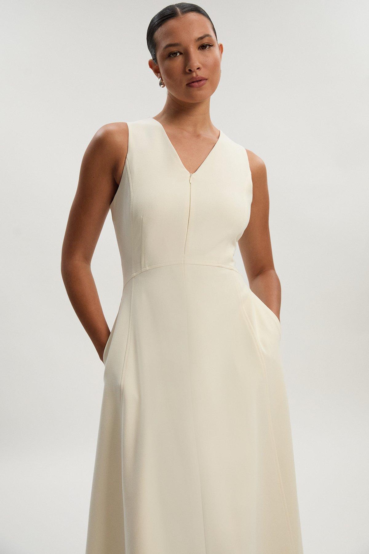 ★Karen Millen★ プチボタンフロント ペンシルミディドレス ☆Karen Millen☆ プチボタンフロント ペンシルミディドレス