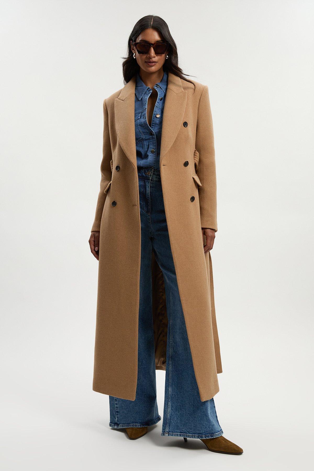 KAREN MILLEN マンテコウール ダブルブレスト ミダクシコート bkk21774_oatmeal_xl?$