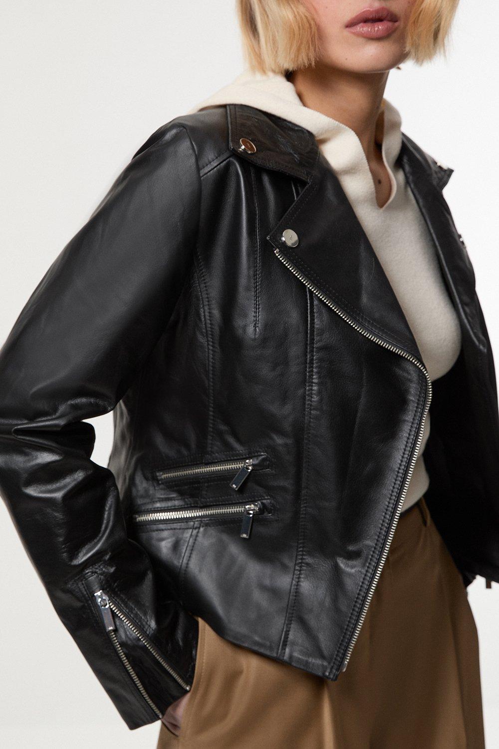 Leather Trench Belted Mac Midi Coat | Karen Millen