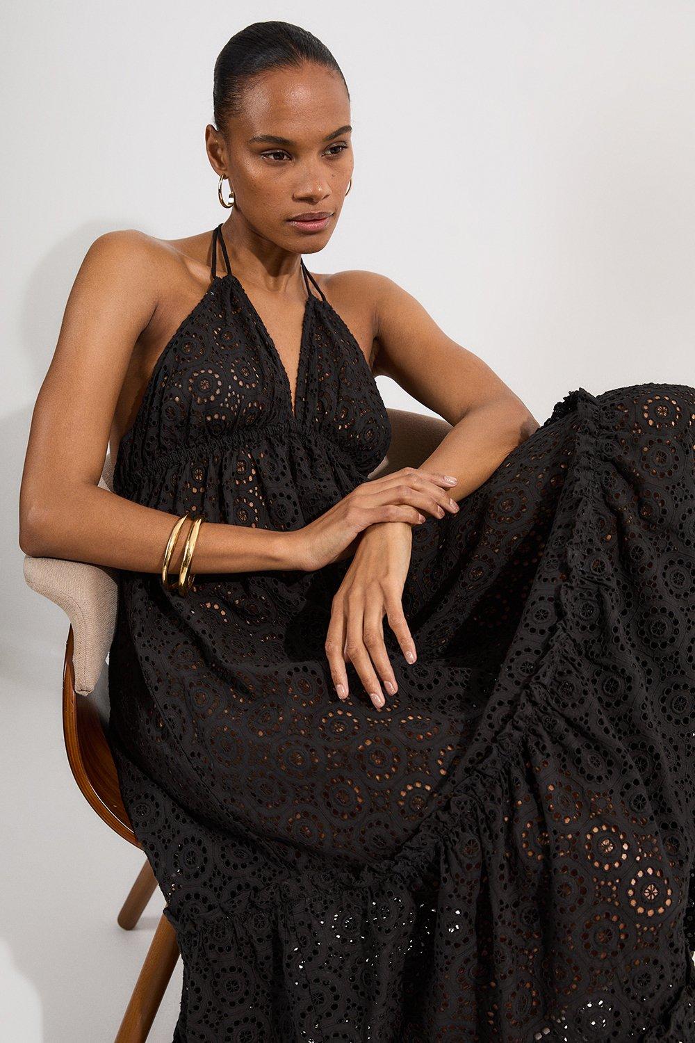 Beach Crochet Maxi Dress | Karen Millen