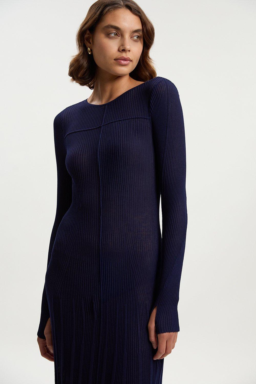 安心追跡【KAREN MILLEN】ロールネックベルト付きワンピ 安心追跡【KAREN MILLEN】ロールネックベルト付きワンピ