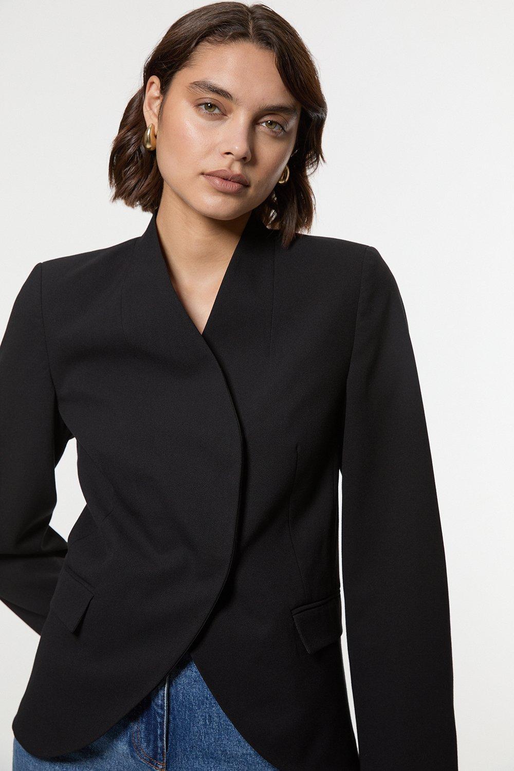 関送込*KAREN MILLEN*テーラード シングルブレスト ブレザー bkk19314_black_xl?$