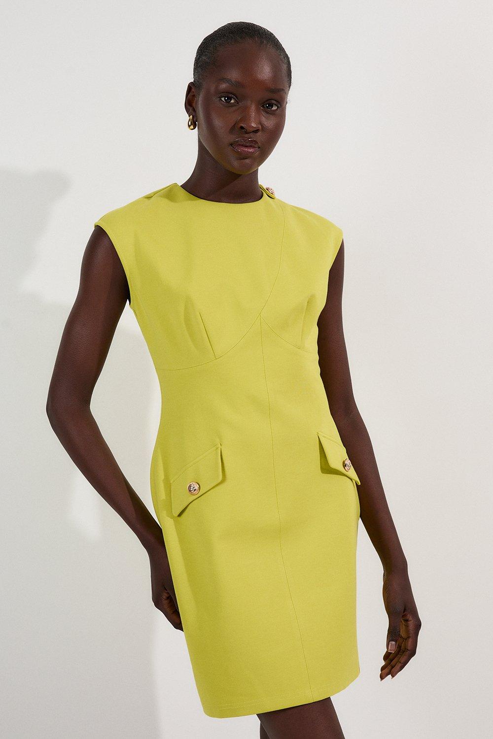 Cotton Stripe Belted Woven Midaxi Dress | Karen Millen