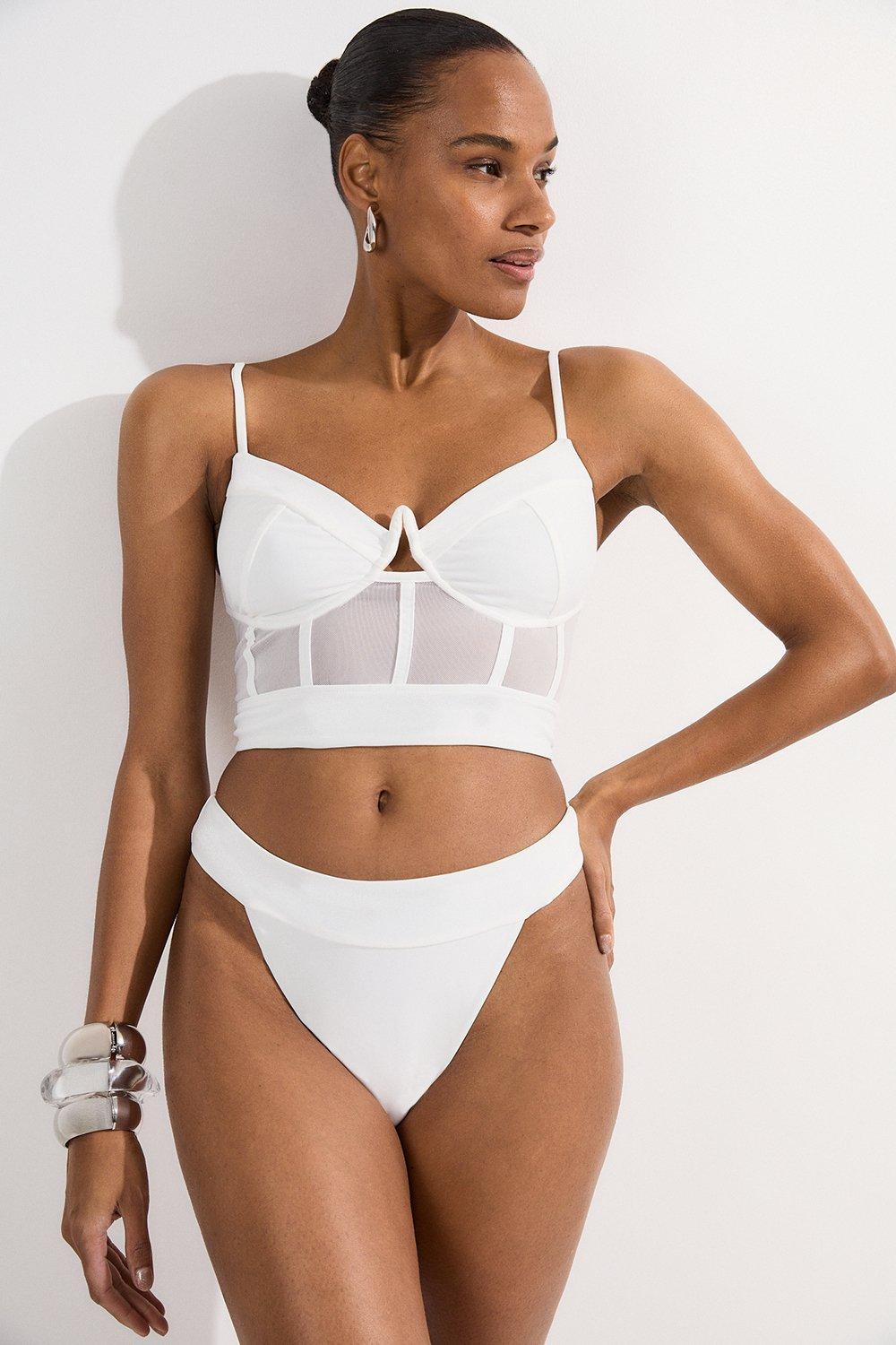 【 大感謝セール】 Waist High Detail Eyelet Bikini Millen Karen | Bottoms トップス
