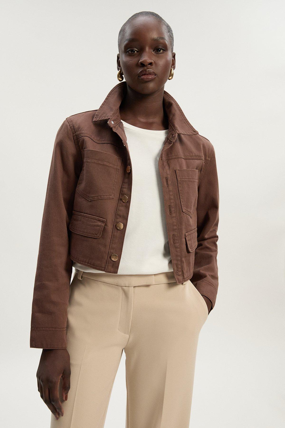 ジャケット・アウター Double Knit Peplum Jacket Double Knit Peplum Jacket – L'AUBE BLANC